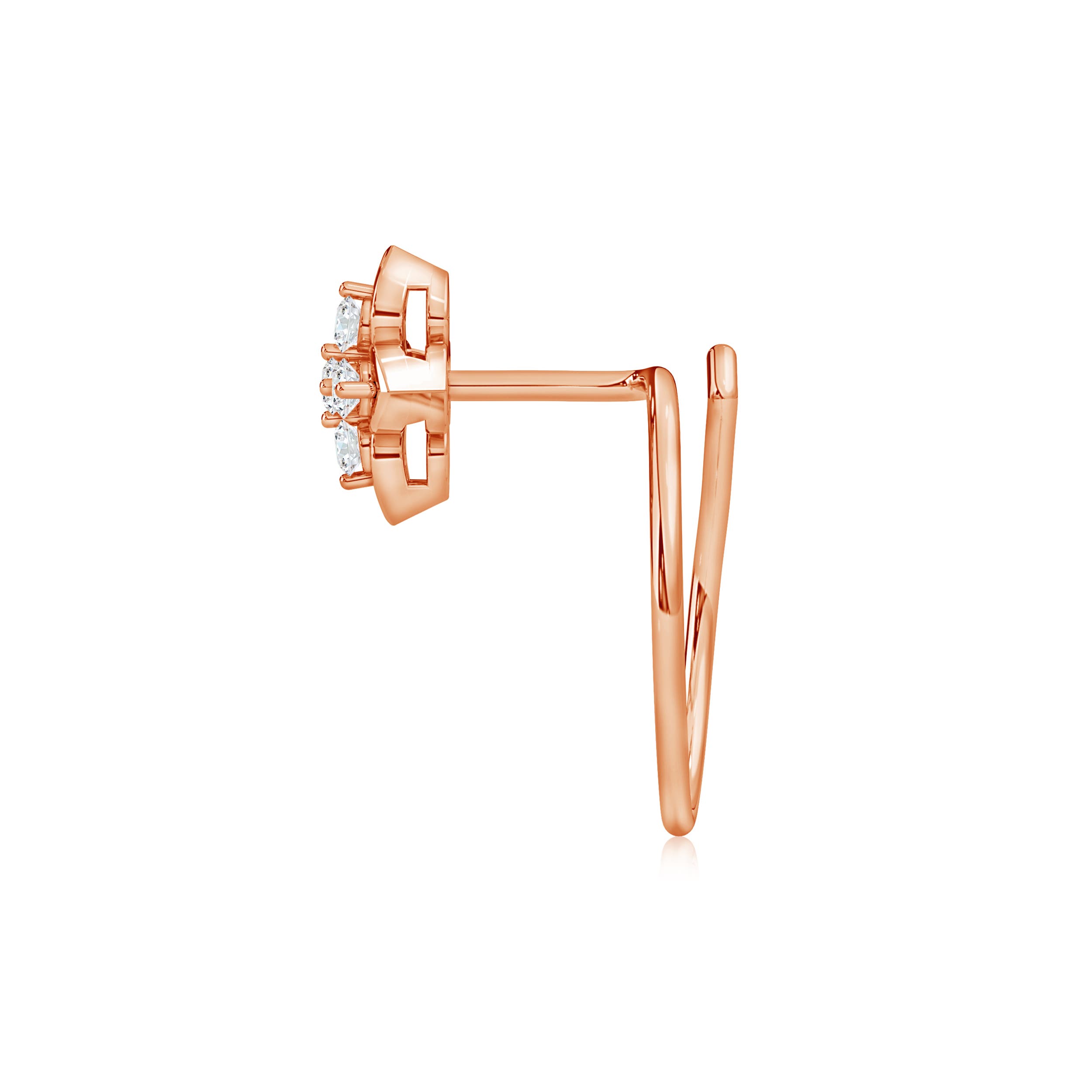 G, VS2 / 0.05 CT / 14 KT Rose Gold