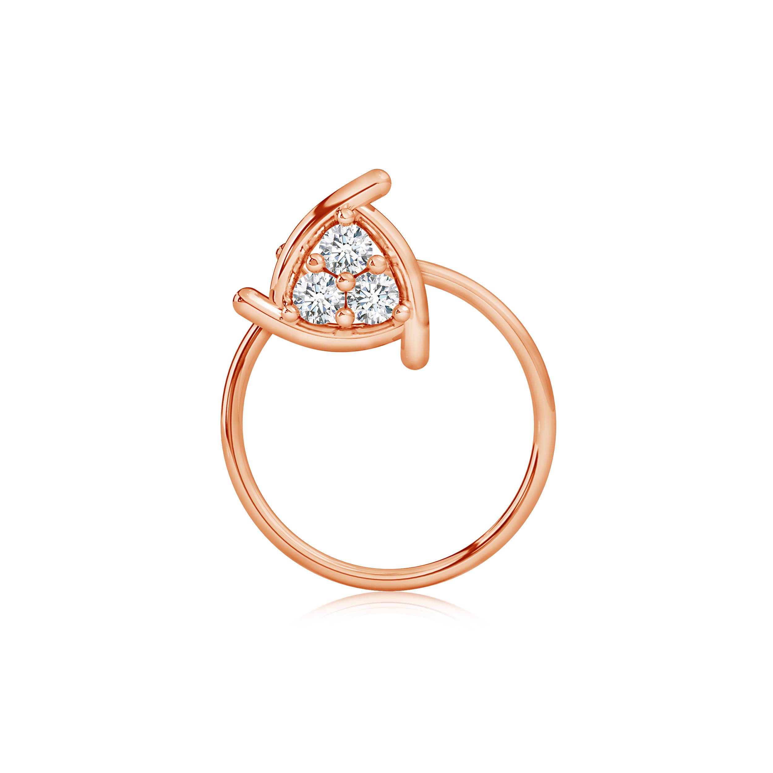 G, VS2 / 0.04 CT / 14 KT Rose Gold