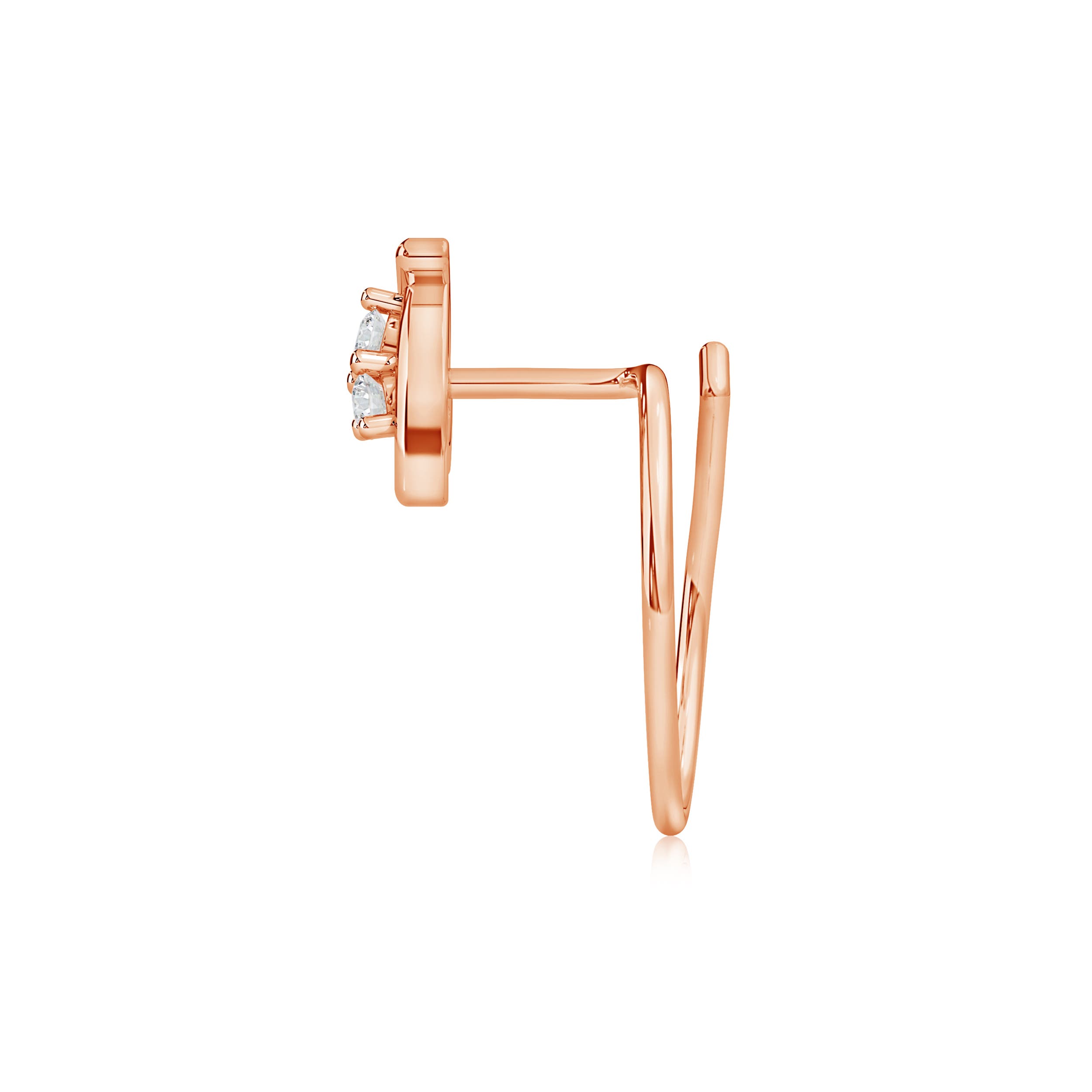 H, SI2 / 0.04 CT / 14 KT Rose Gold