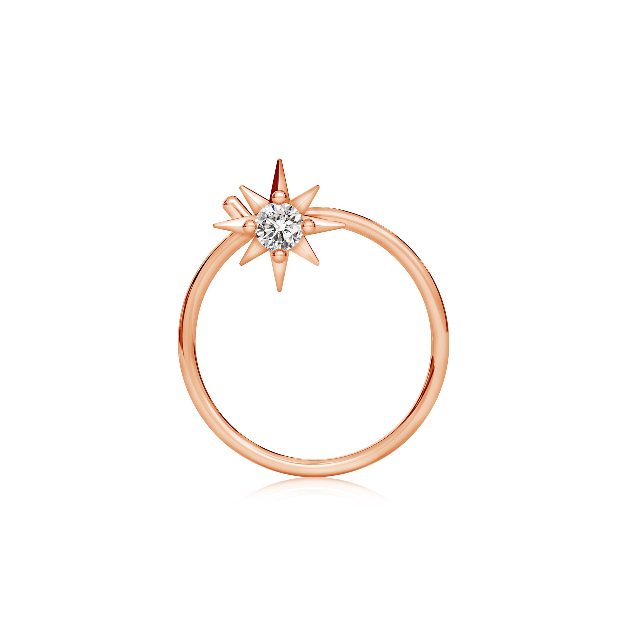 I-J, I1-I2 / 0.03 CT / 14 KT Rose Gold