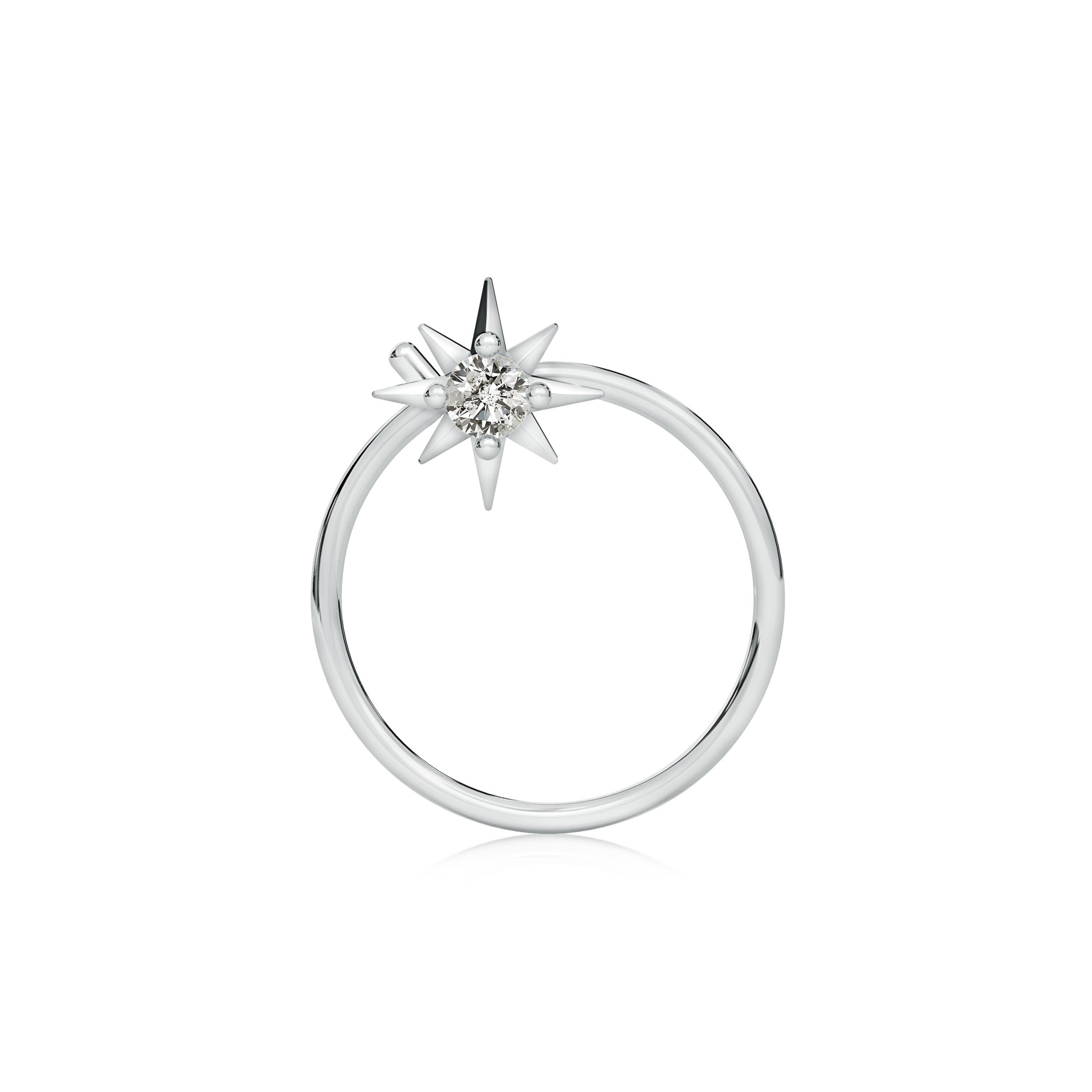 K, I3 / 0.03 CT / 14 KT White Gold