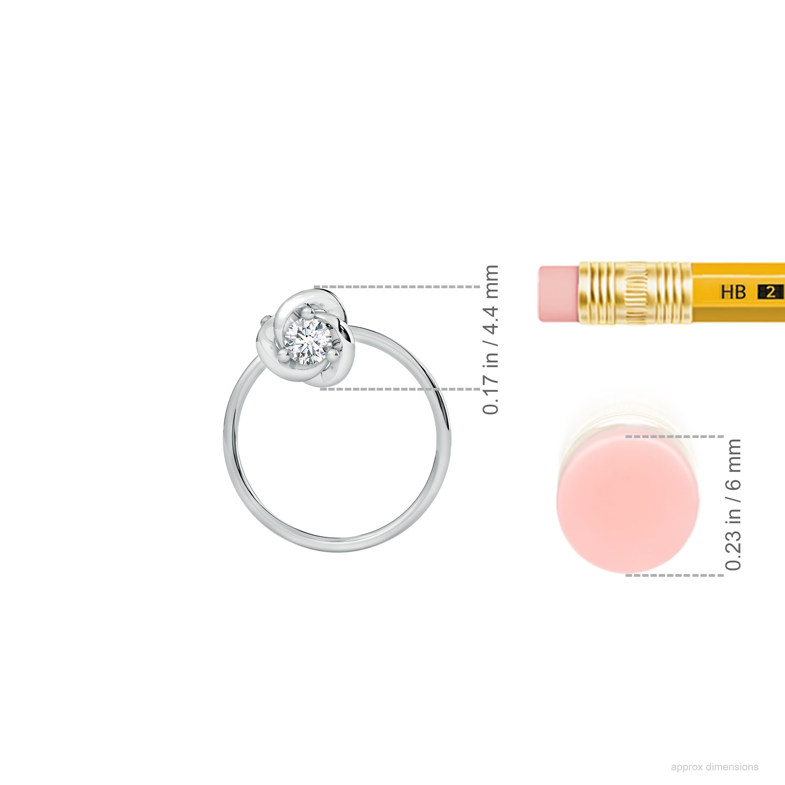 G, VS2 / 0.04 CT / 14 KT White Gold