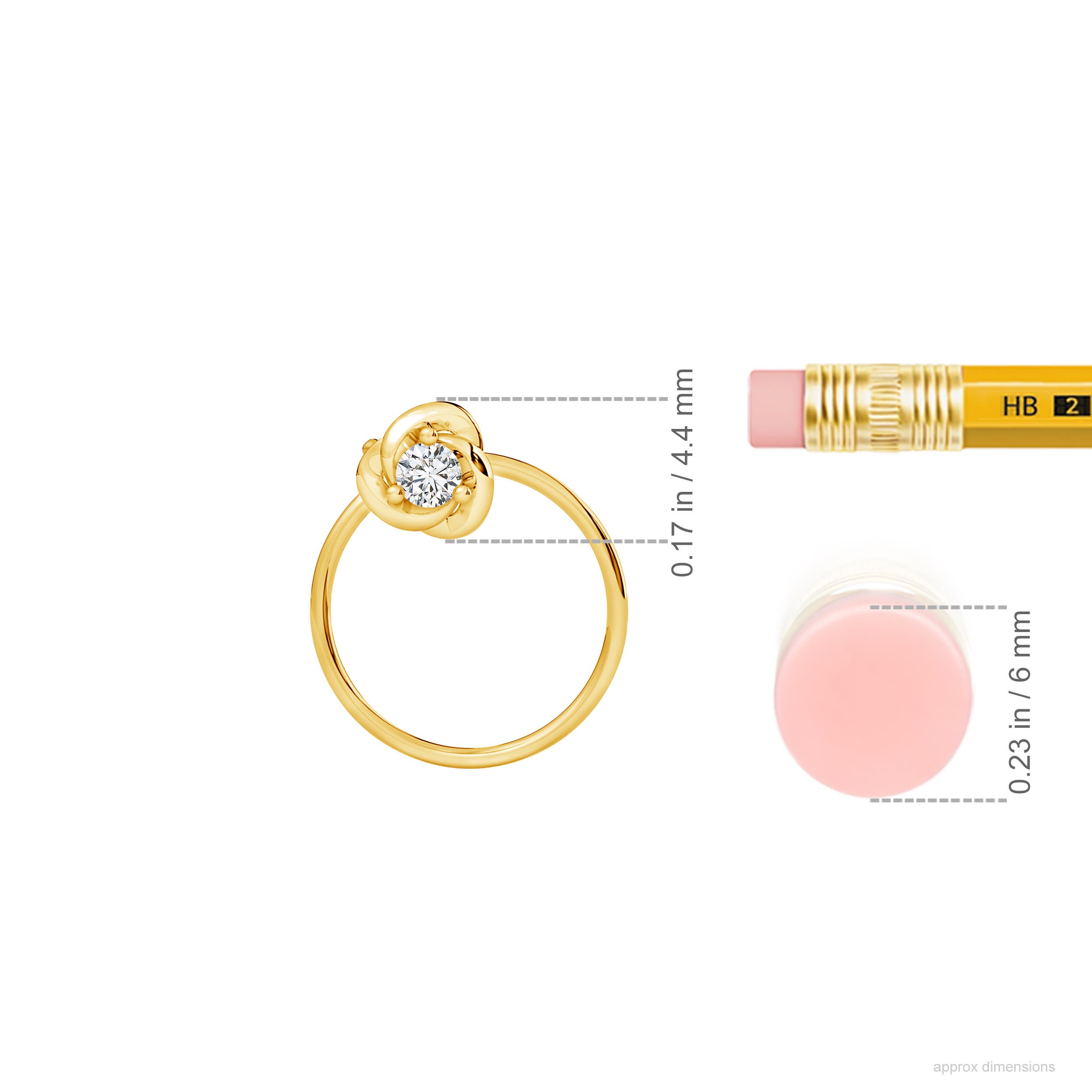 H, SI2 / 0.04 CT / 14 KT Yellow Gold