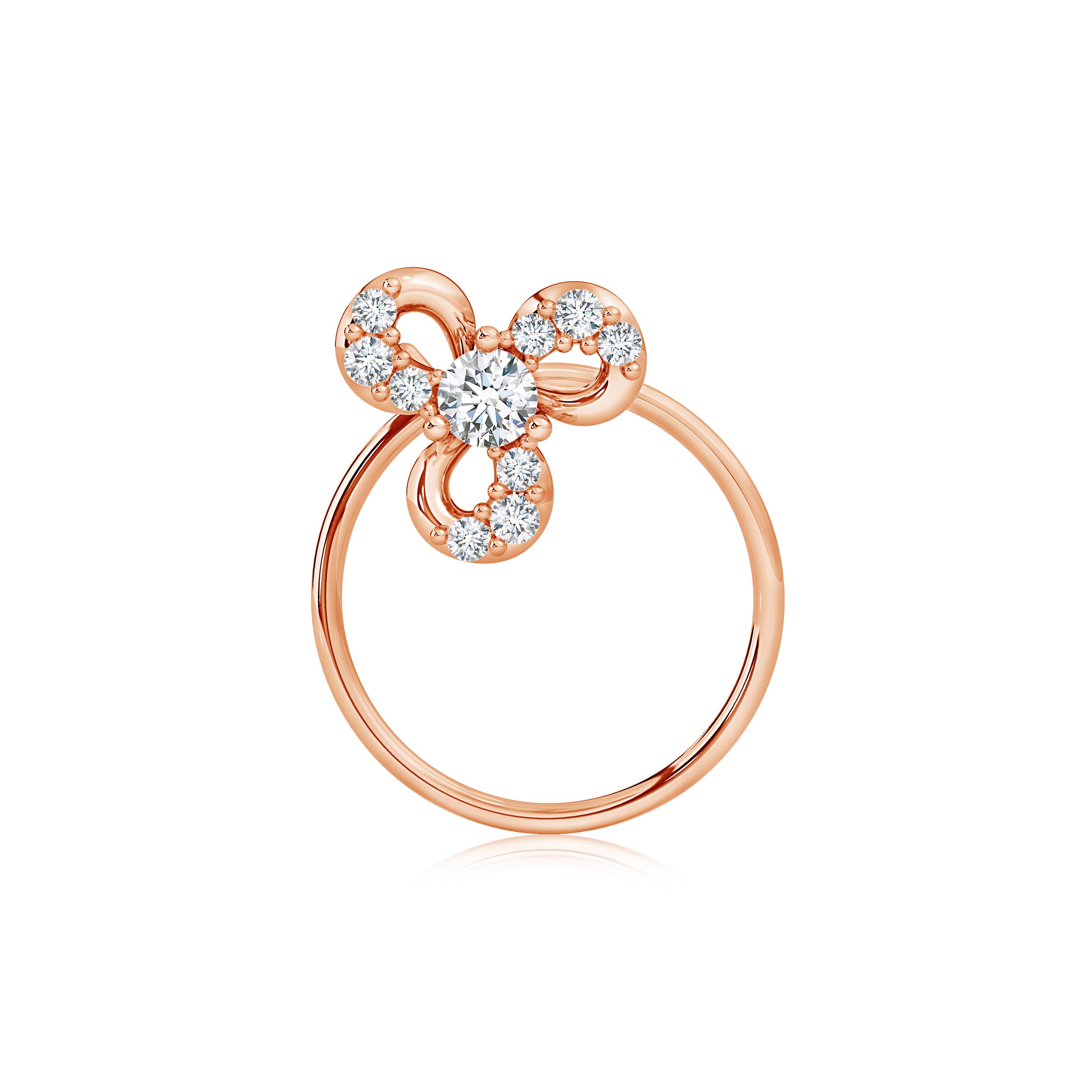 G, VS2 / 0.07 CT / 14 KT Rose Gold