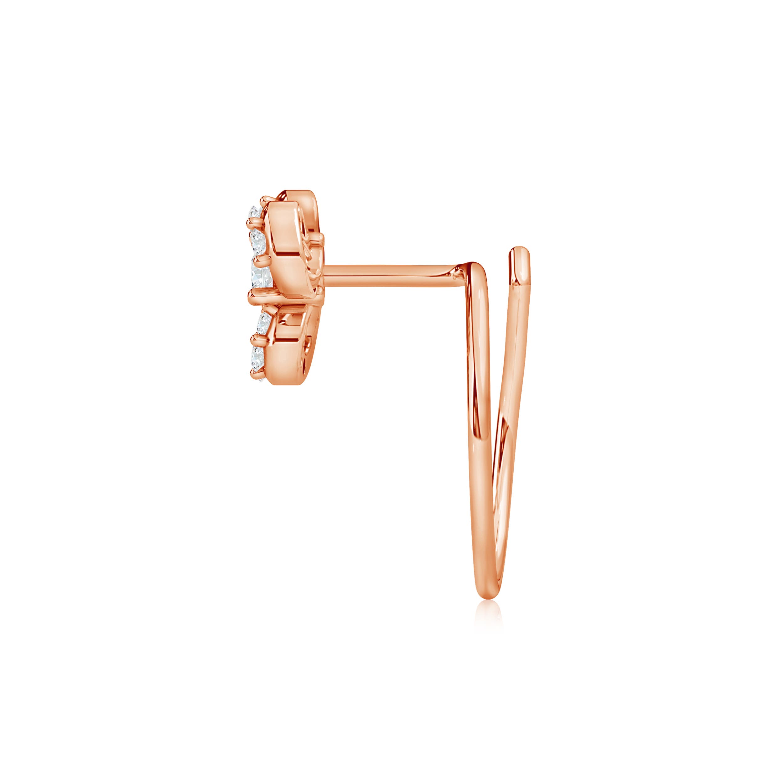 G, VS2 / 0.07 CT / 14 KT Rose Gold