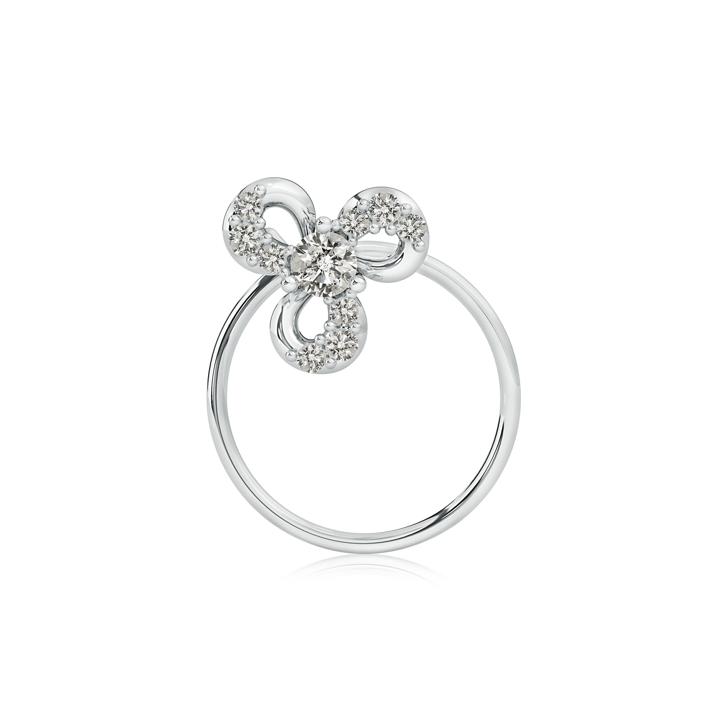 K, I3 / 0.07 CT / 14 KT White Gold