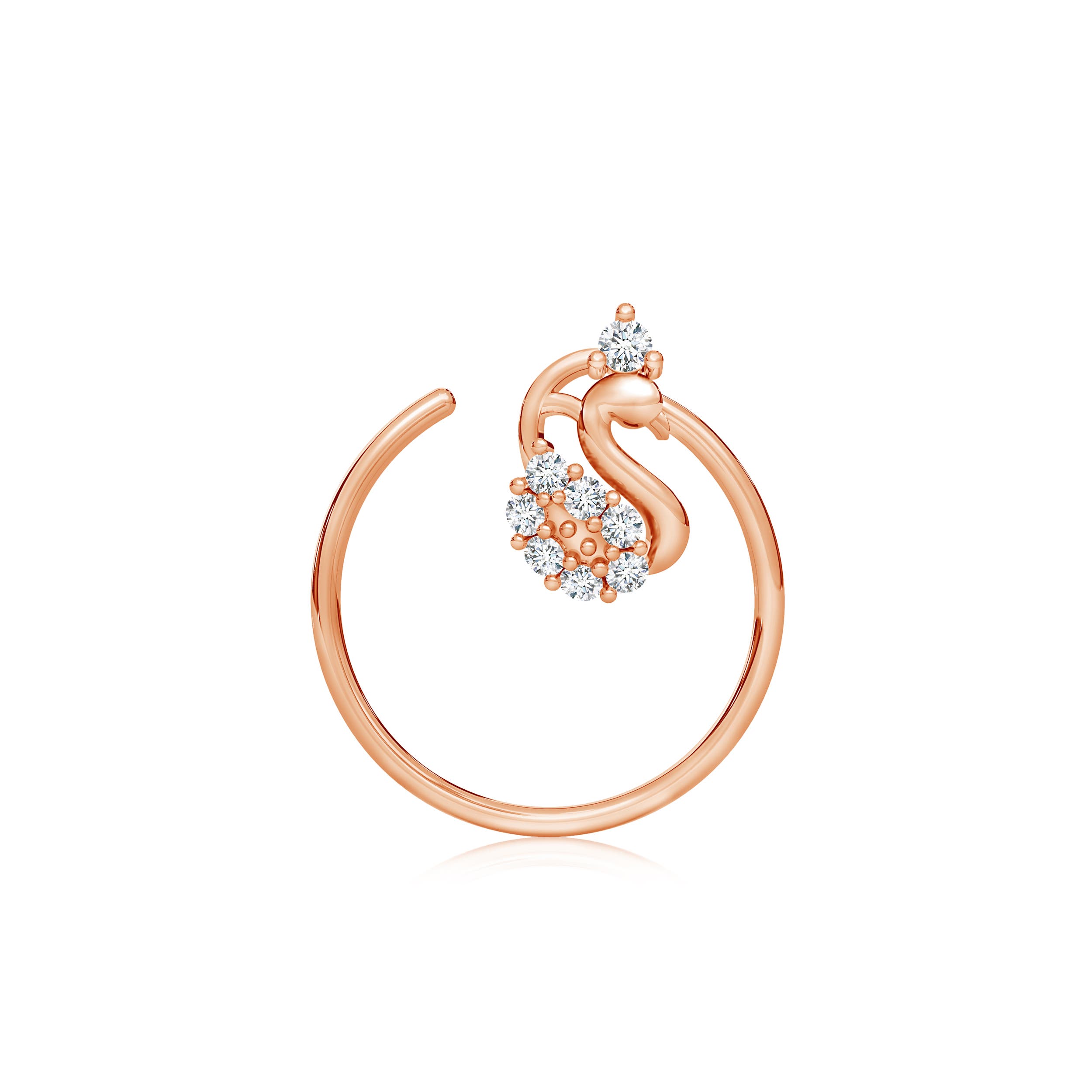 G, VS2 / 0.05 CT / 14 KT Rose Gold