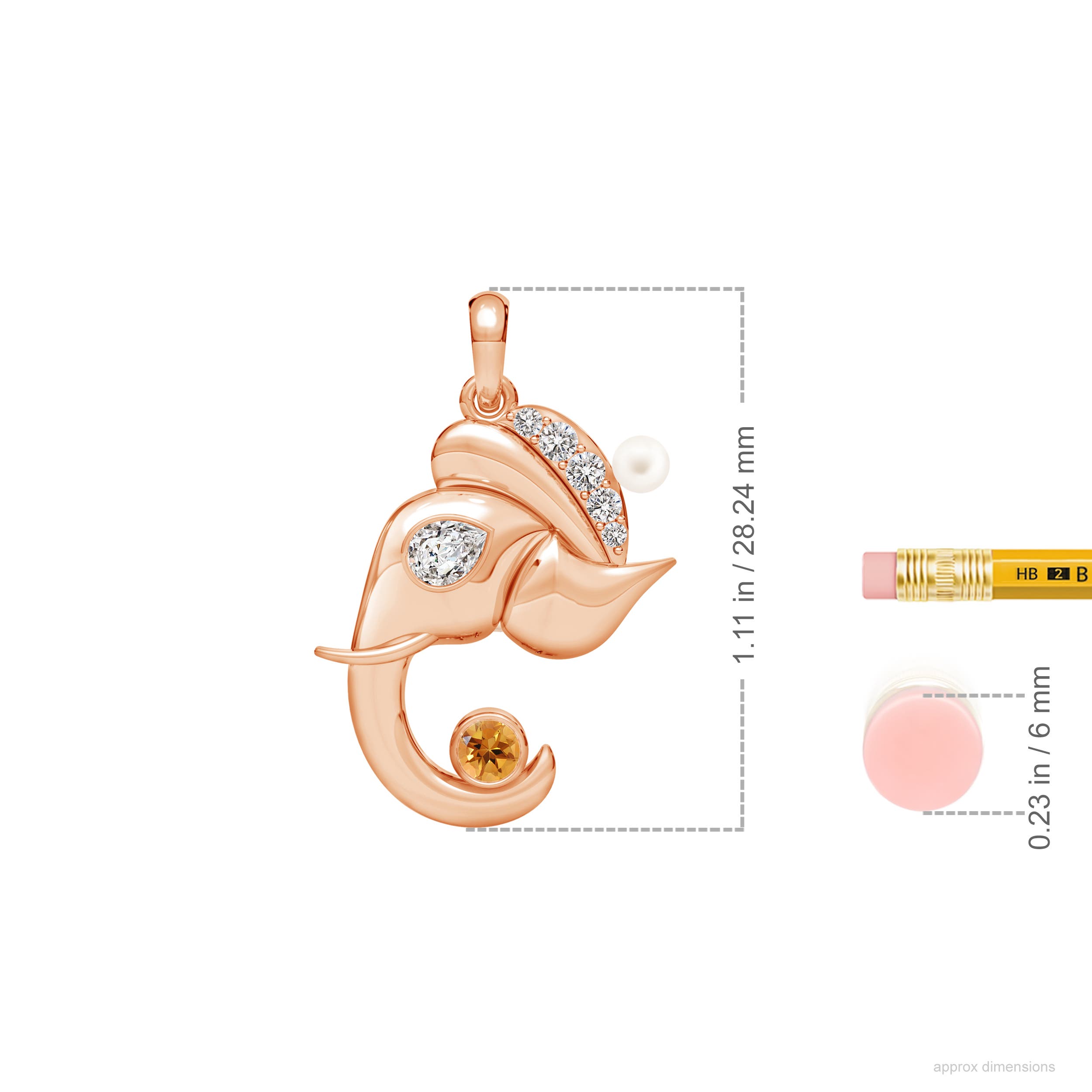 AA / 0.62 CT / 14 KT Rose Gold