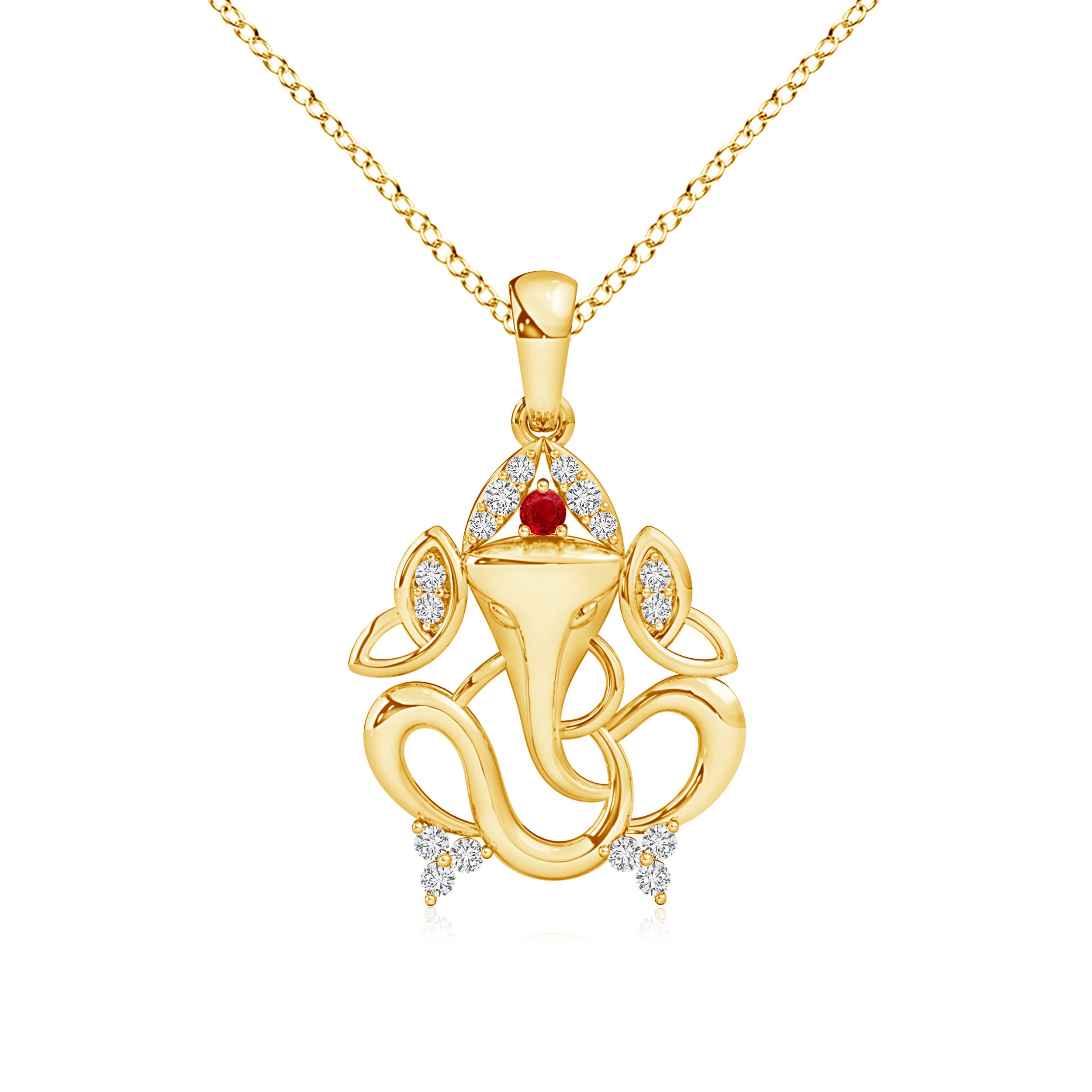 AAA - Ruby / 0.23 CT / 14 KT Yellow Gold