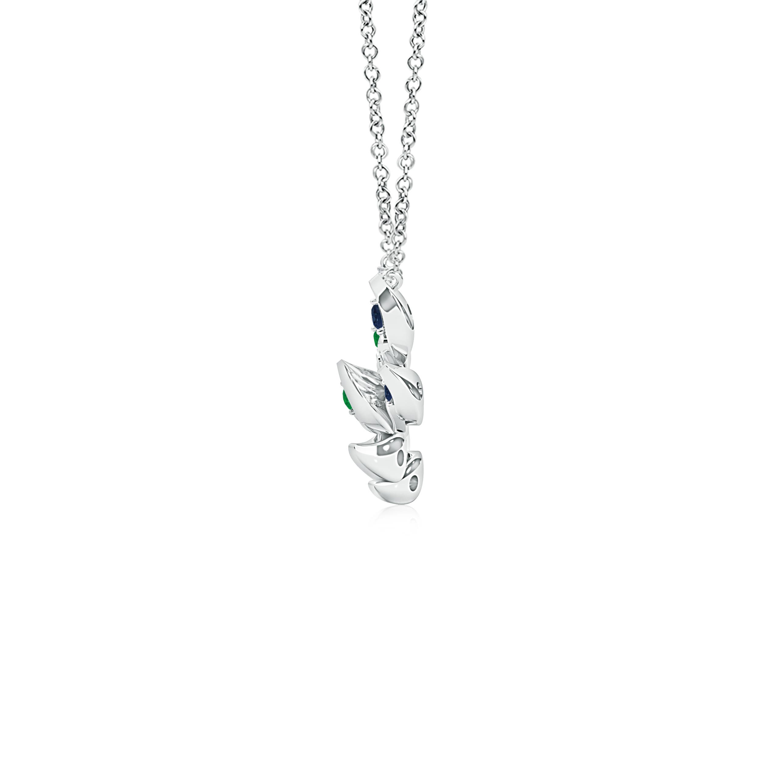 AA - Emerald / 0.38 CT / 14 KT White Gold