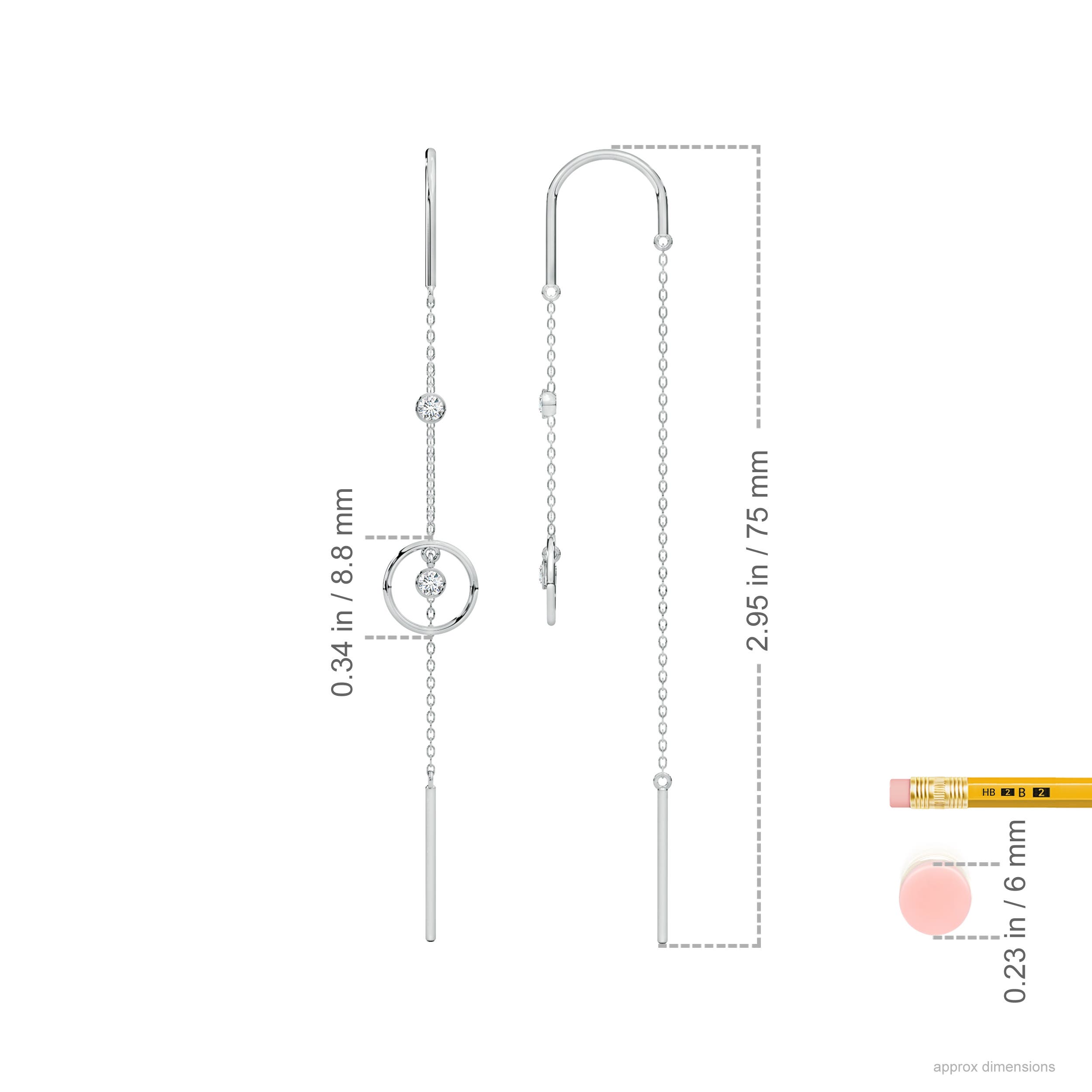 G, VS2 / 0.14 CT / 14 KT White Gold