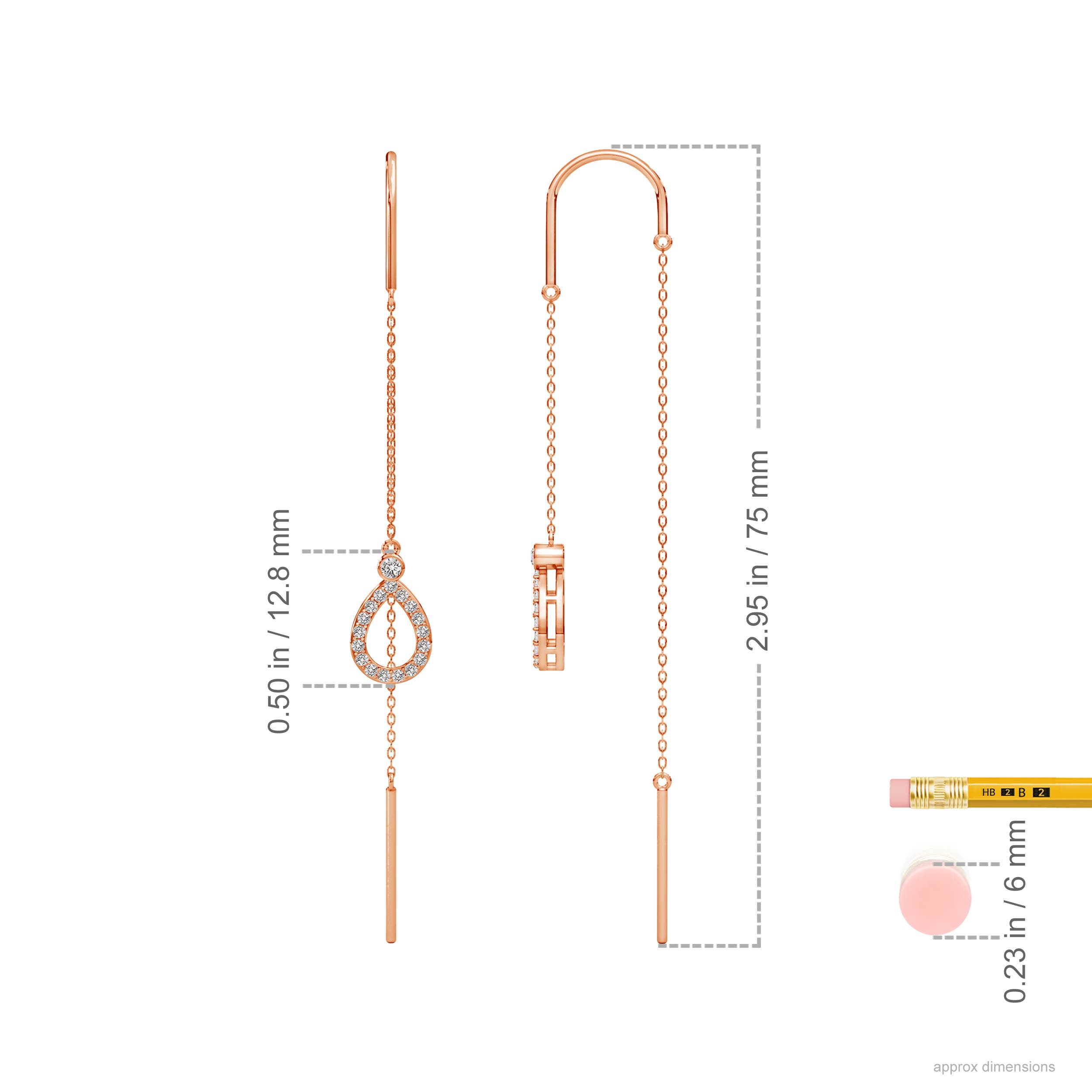 I-J, I1-I2 / 0.3 CT / 14 KT Rose Gold