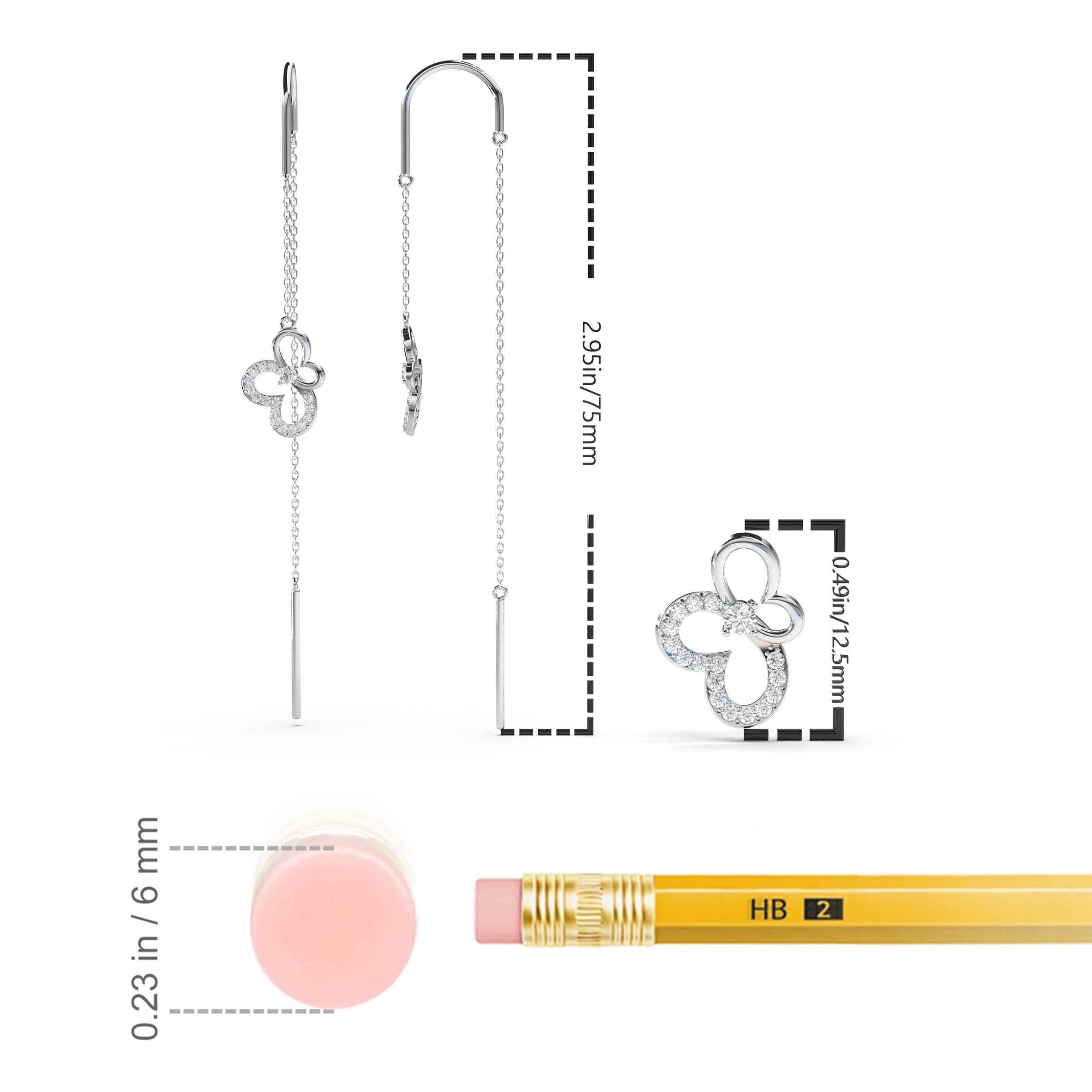 K, I3 / 0.23 CT / 14 KT White Gold