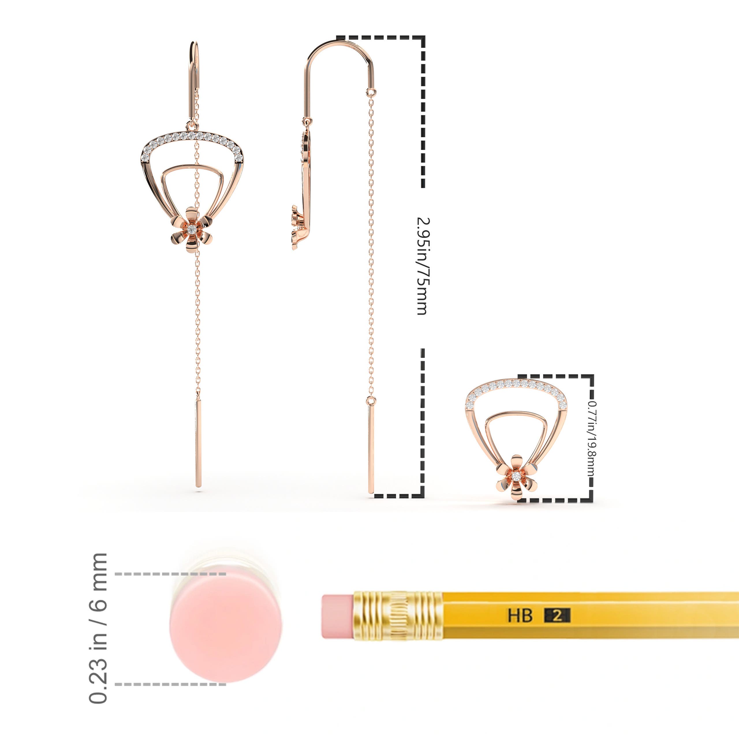 K, I3 / 0.27 CT / 14 KT Rose Gold