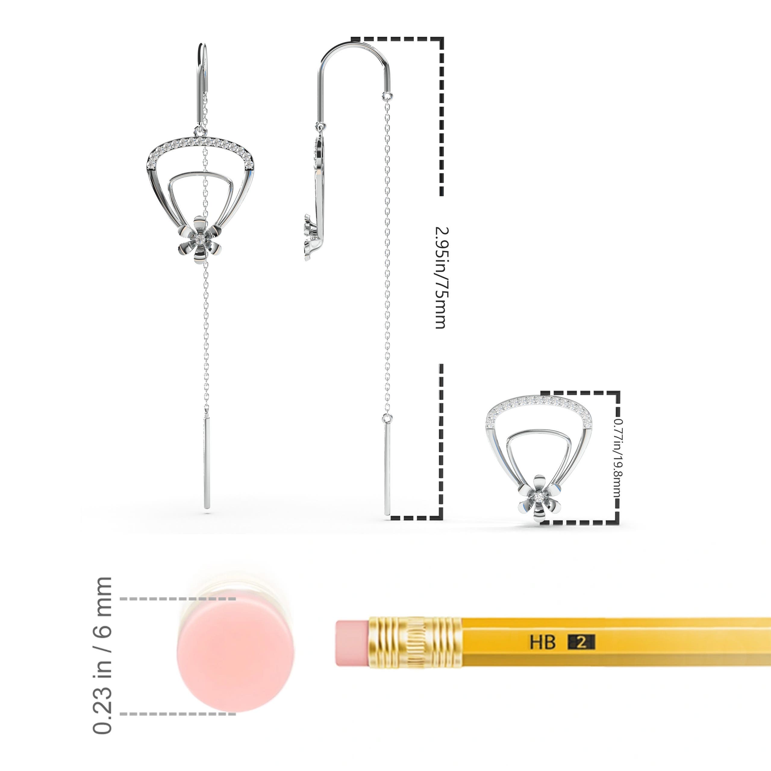 K, I3 / 0.27 CT / 14 KT White Gold