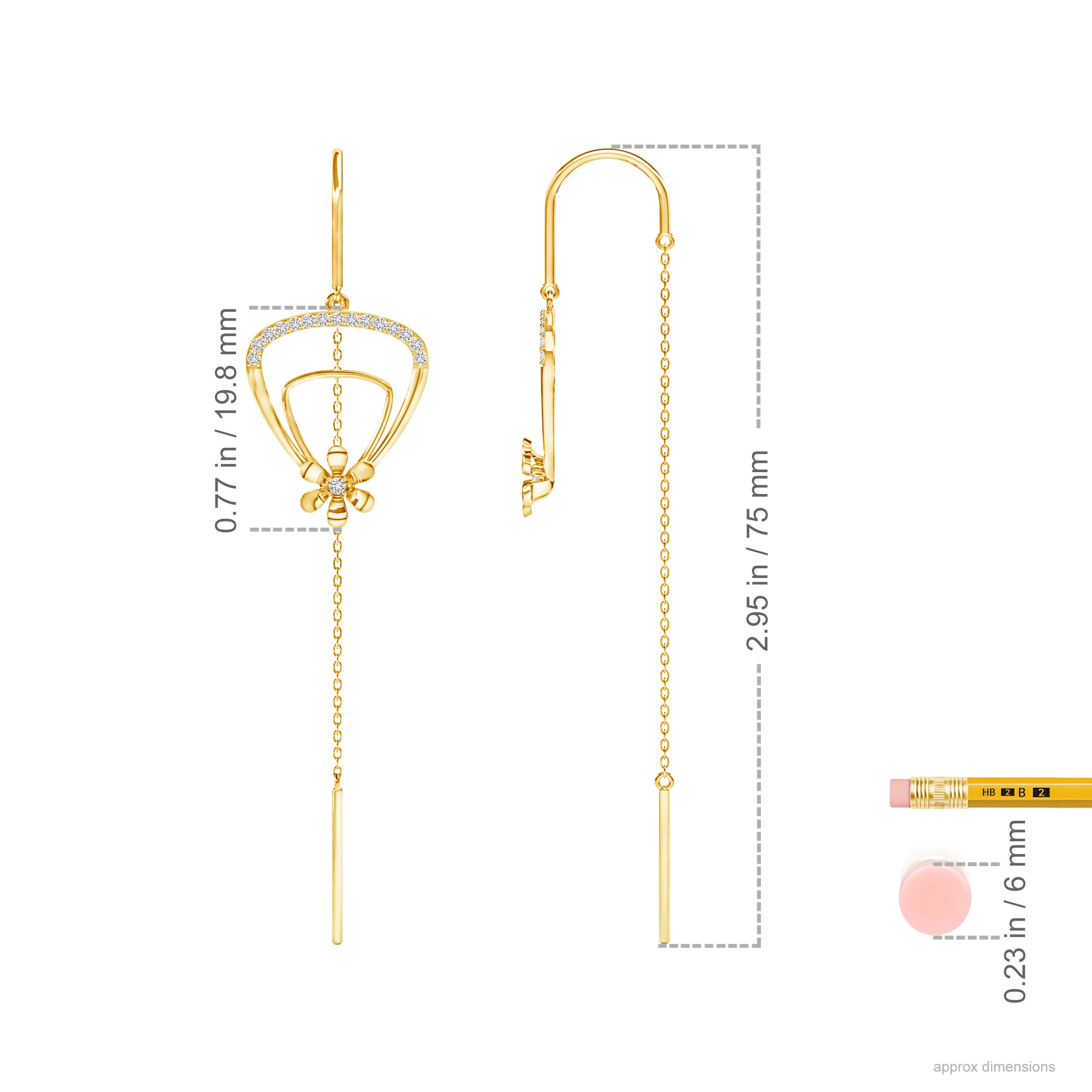 H, SI2 / 0.27 CT / 14 KT Yellow Gold