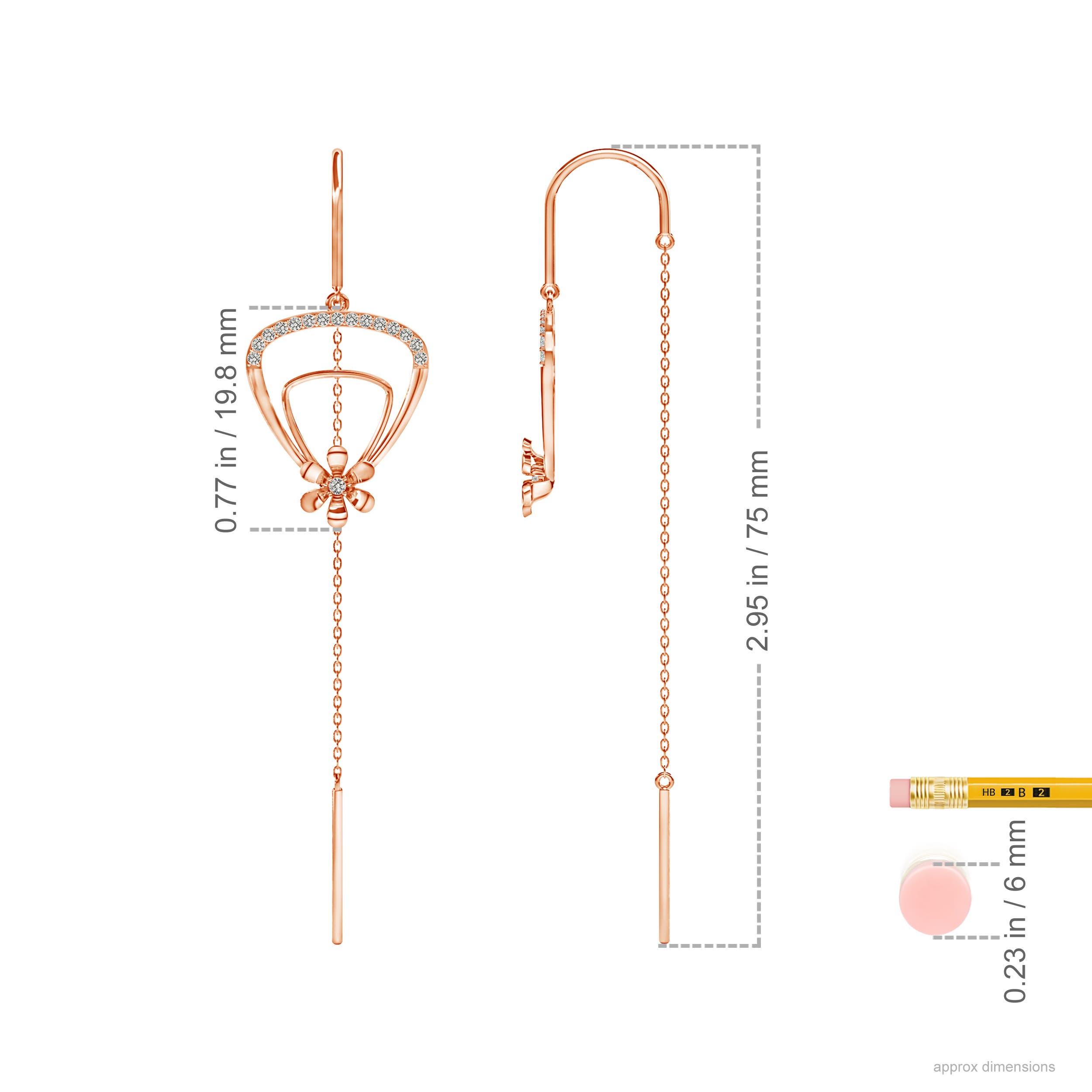 K, I3 / 0.27 CT / 14 KT Rose Gold