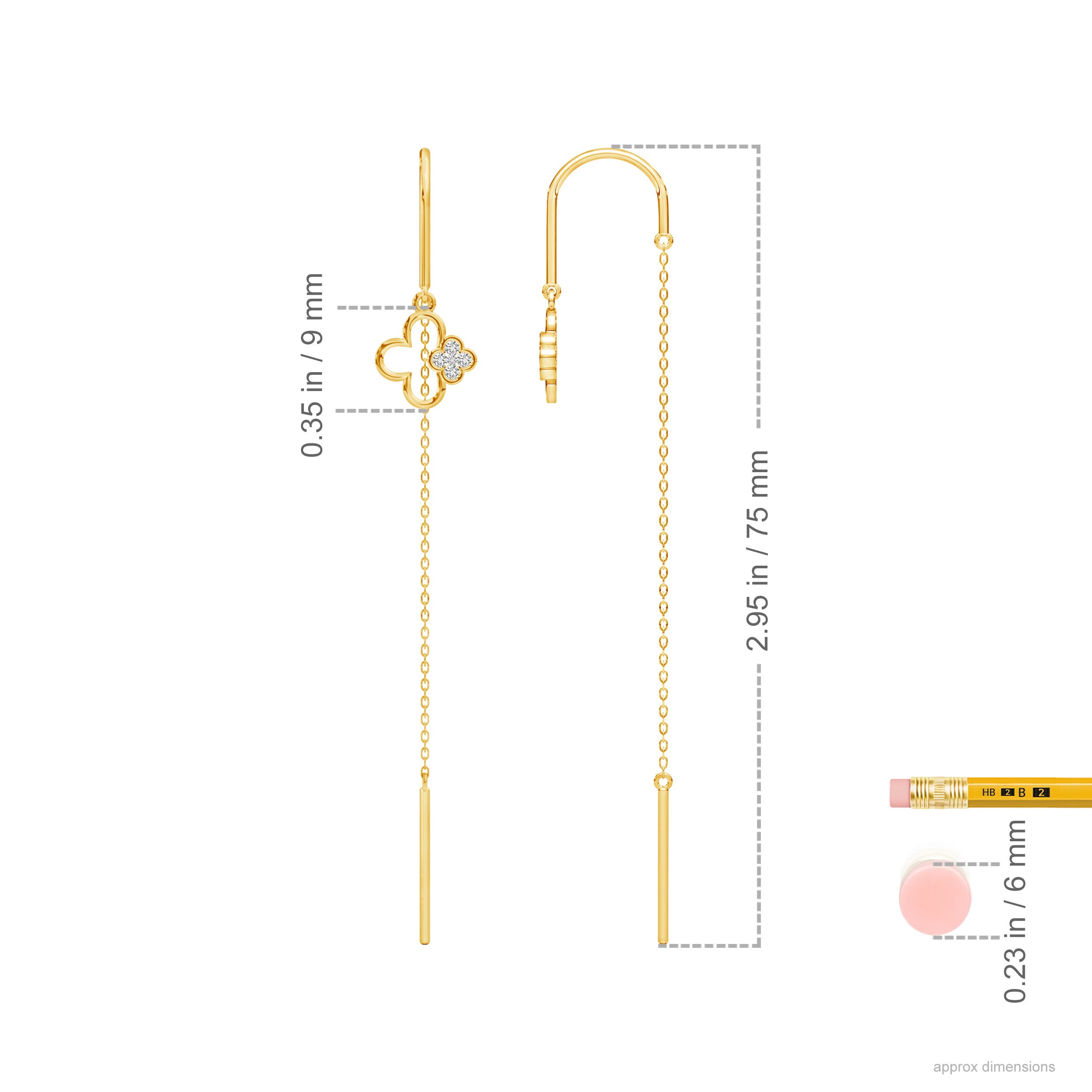 H, SI2 / 0.12 CT / 14 KT Yellow Gold