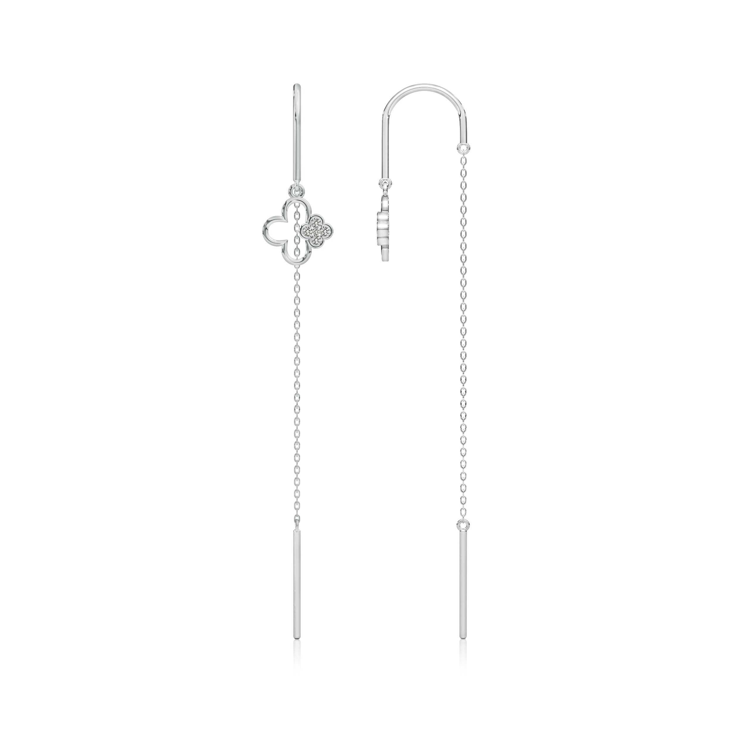 K, I3 / 0.12 CT / 14 KT White Gold