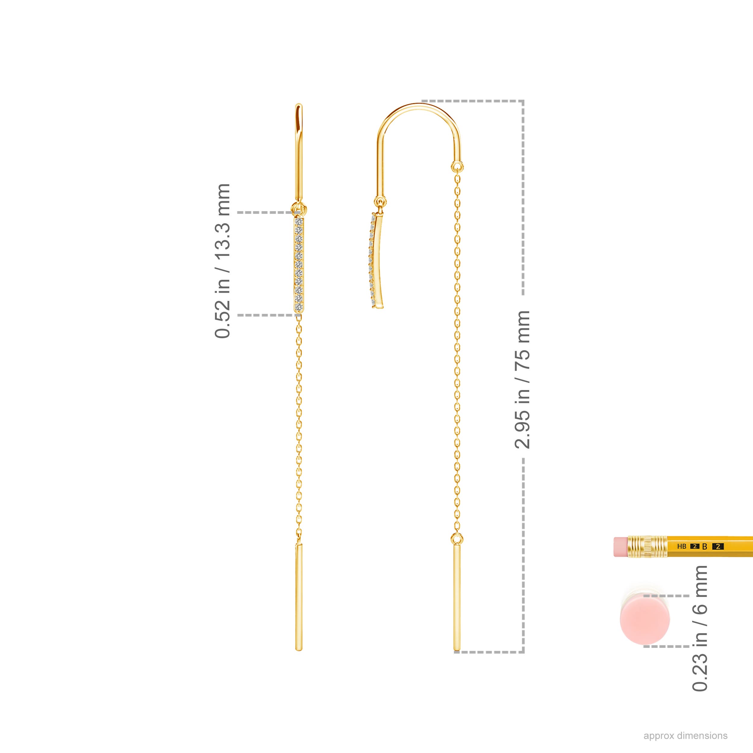 K, I3 / 0.11 CT / 14 KT Yellow Gold