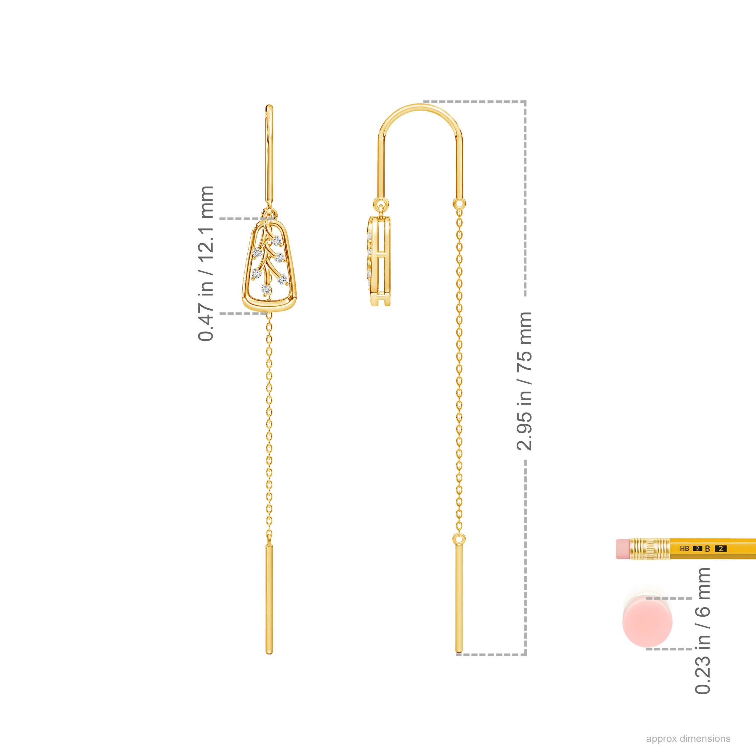 H, SI2 / 0.14 CT / 14 KT Yellow Gold