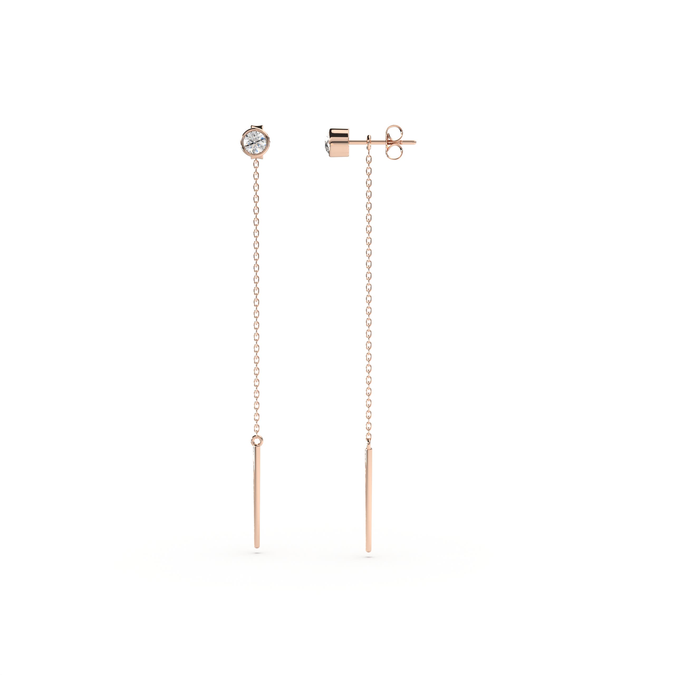 K, I3 / 0.21 CT / 14 KT Rose Gold