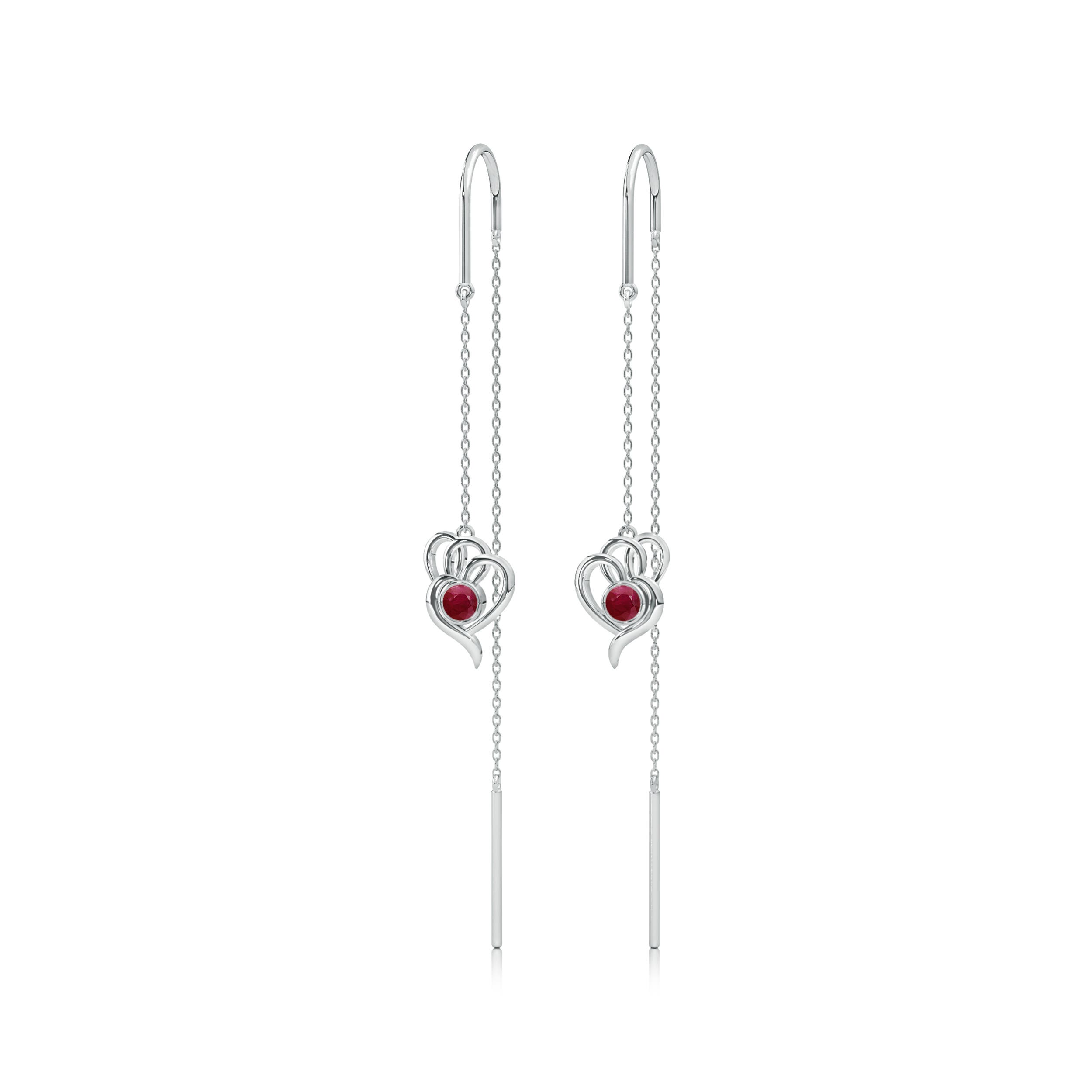 A - Ruby / 0.3 CT / 14 KT White Gold