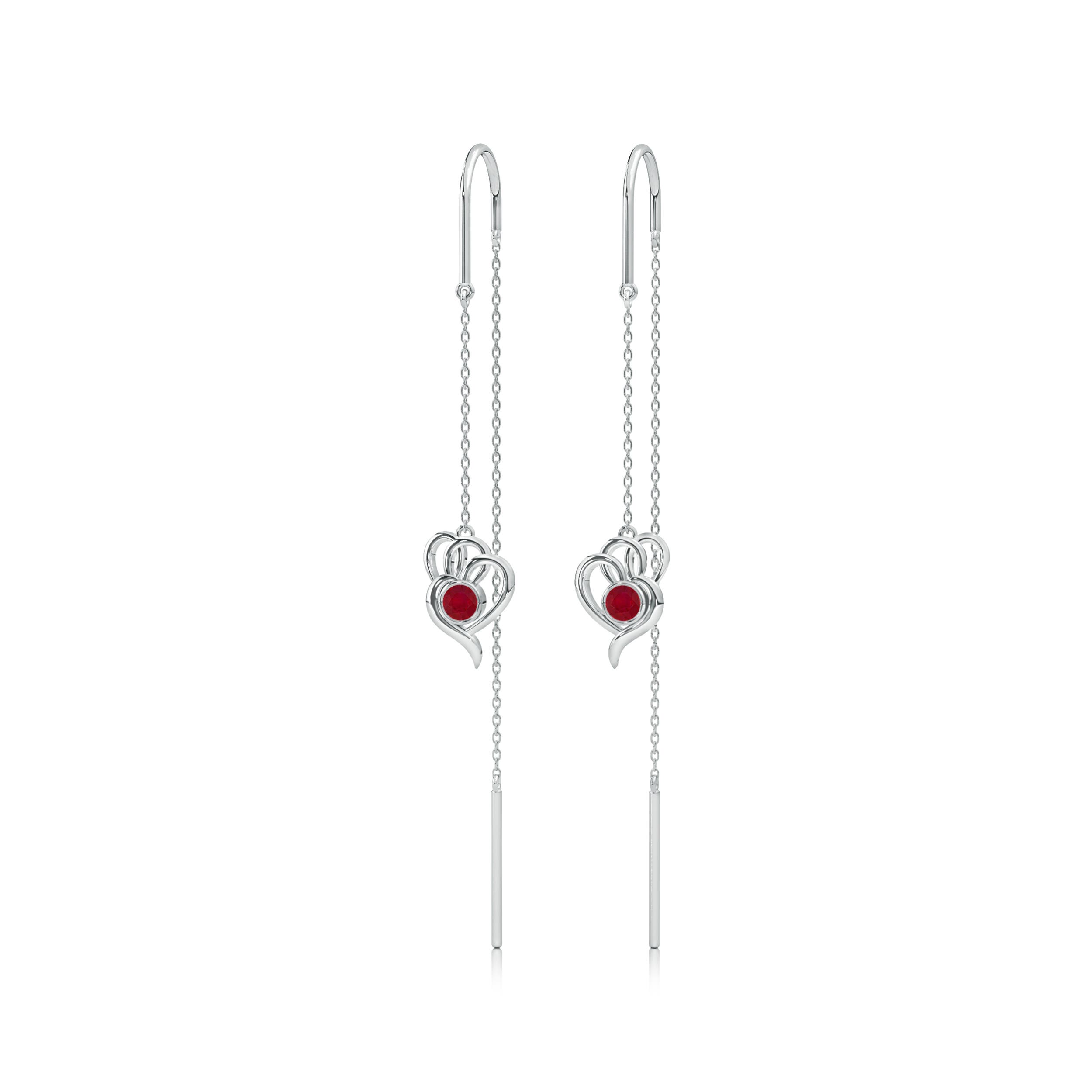 AA - Ruby / 0.3 CT / 14 KT White Gold