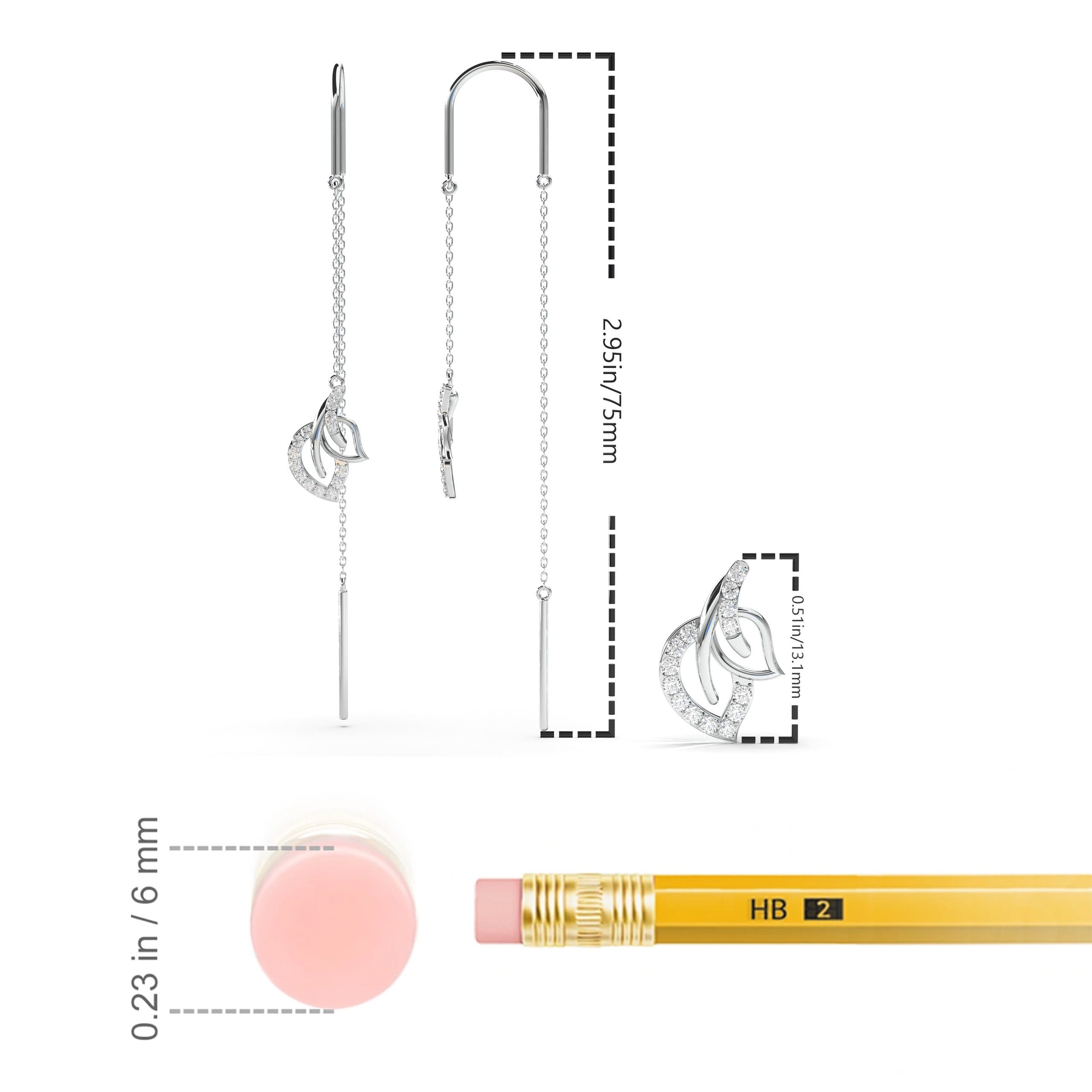 K, I3 / 0.22 CT / 14 KT White Gold