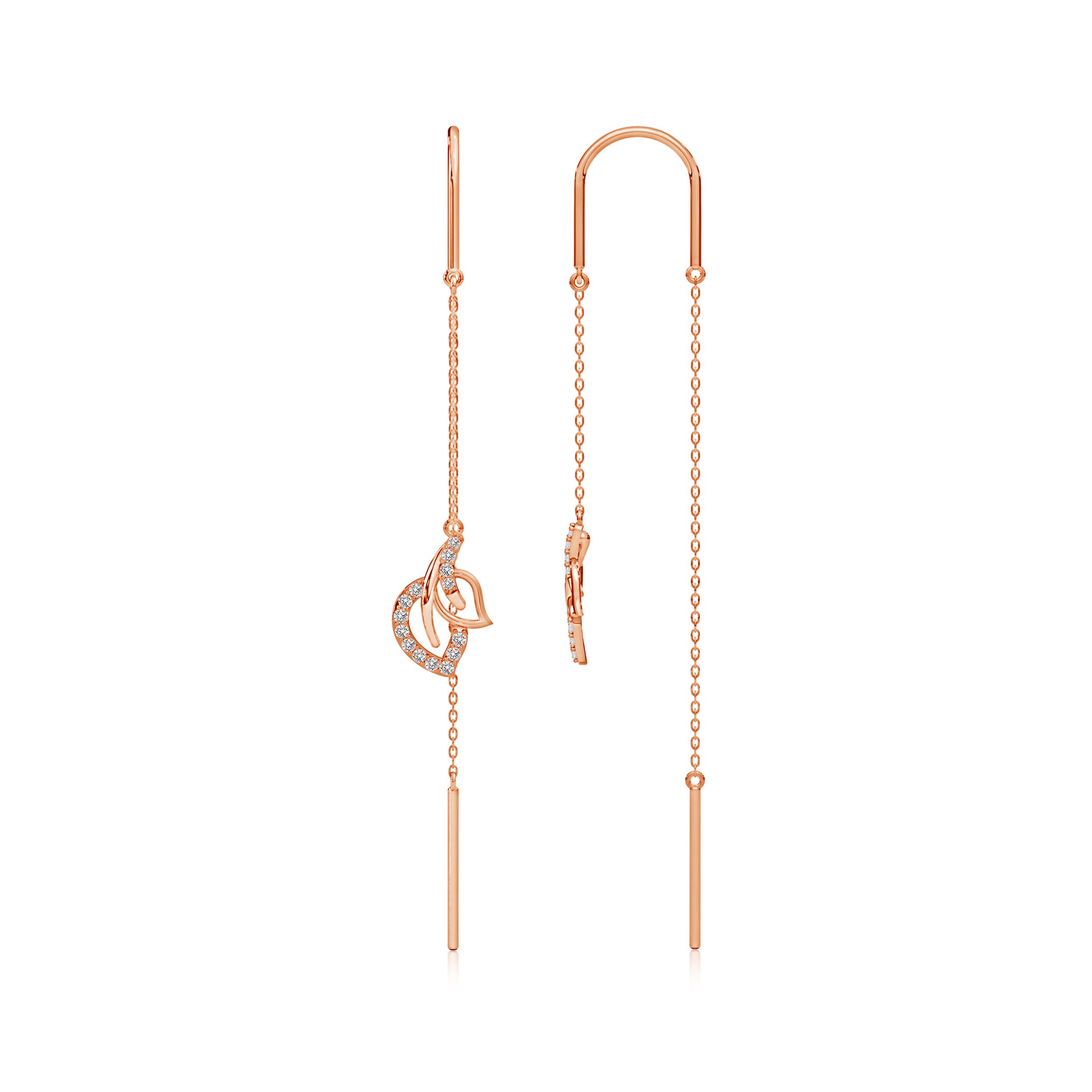 I-J, I1-I2 / 0.22 CT / 14 KT Rose Gold