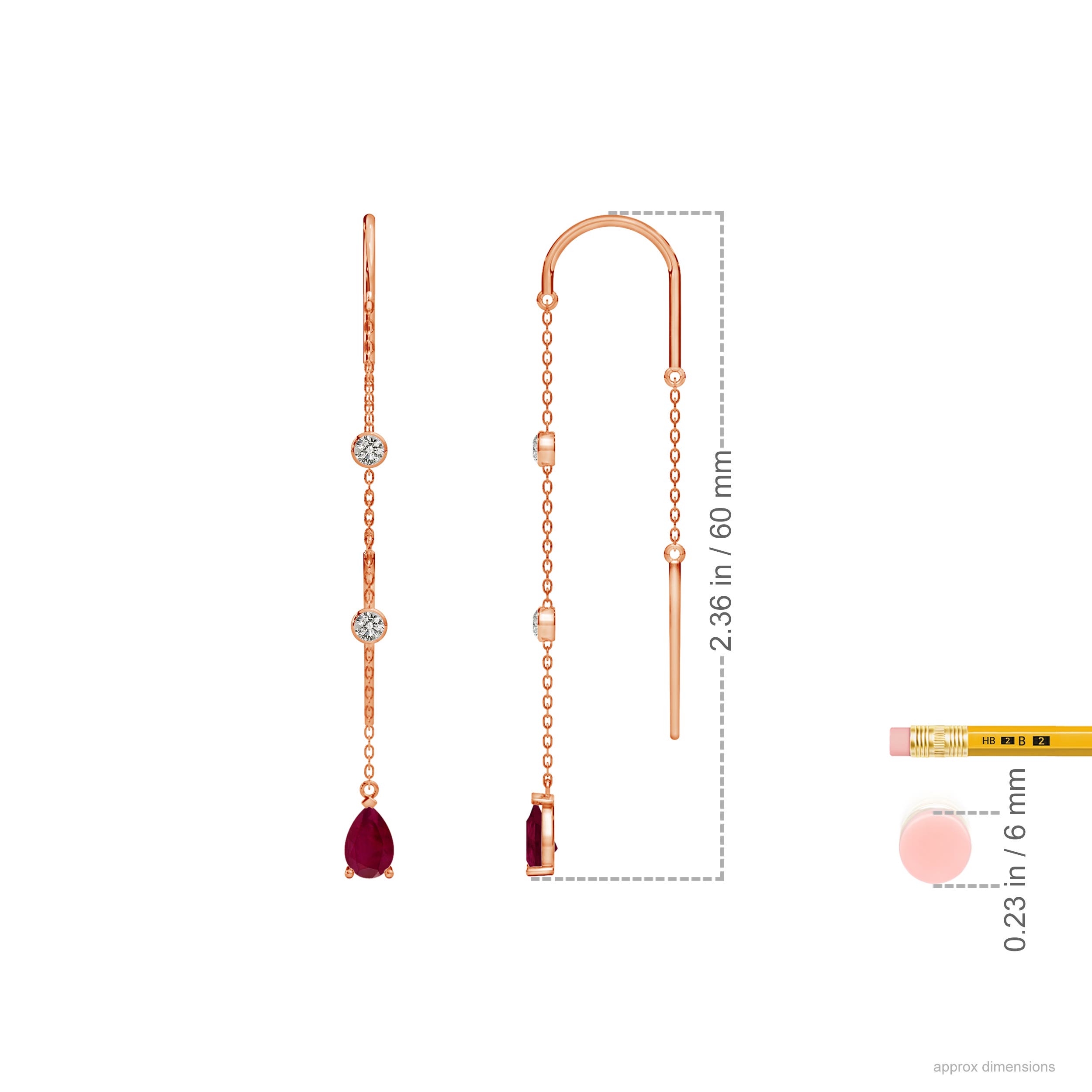 A - Ruby / 0.94 CT / 14 KT Rose Gold