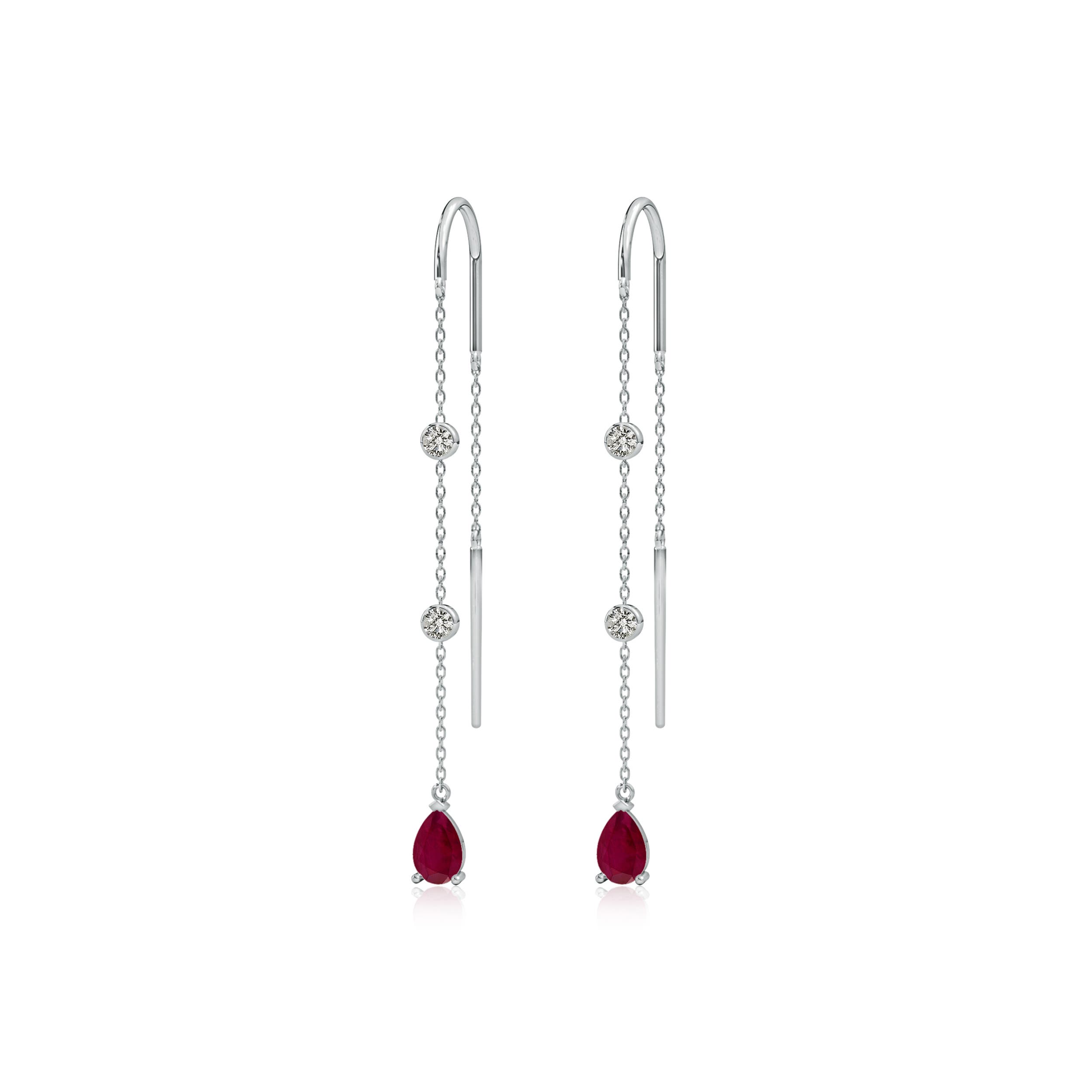 A - Ruby / 0.94 CT / 14 KT White Gold