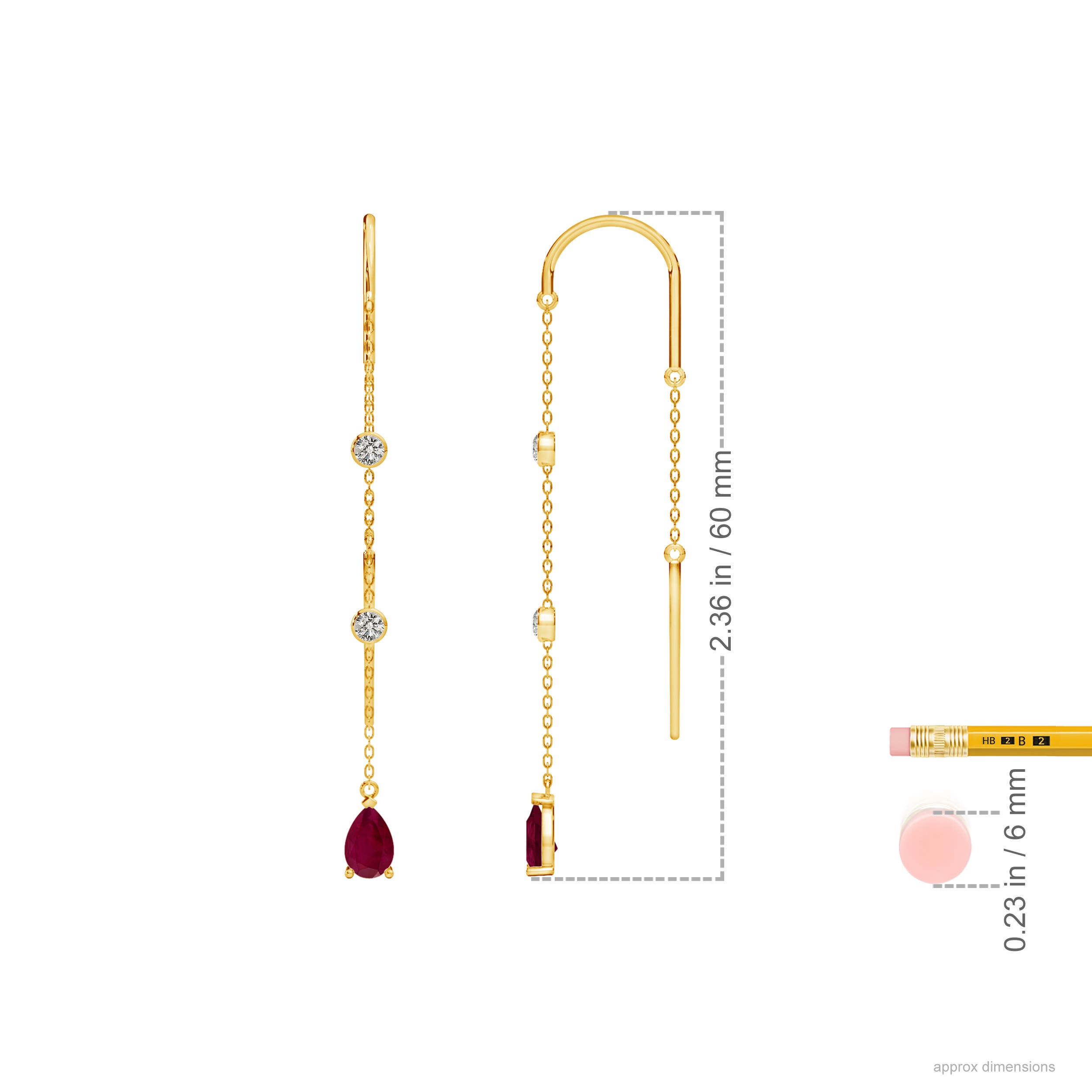 A - Ruby / 0.94 CT / 14 KT Yellow Gold