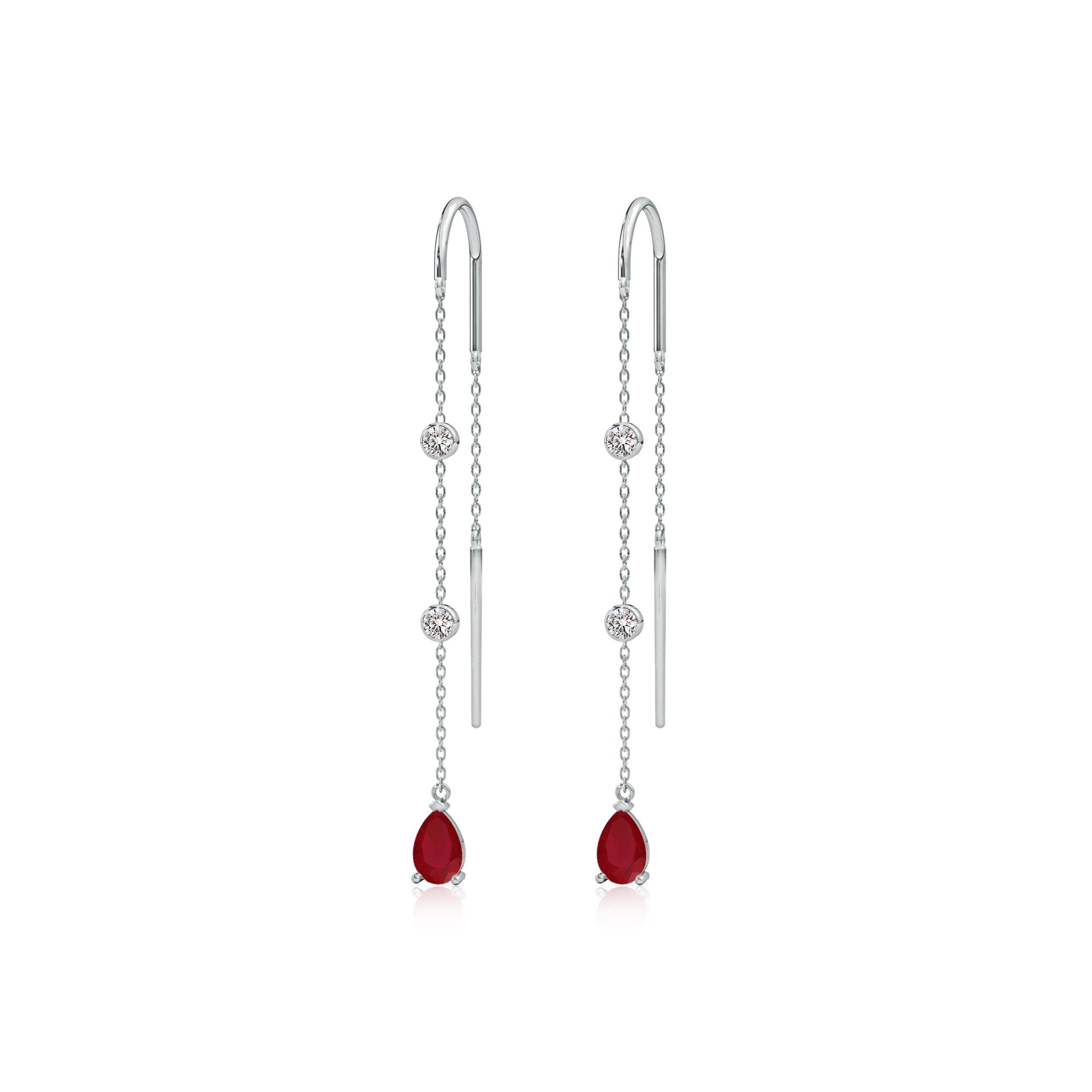 AA - Ruby / 0.94 CT / 14 KT White Gold