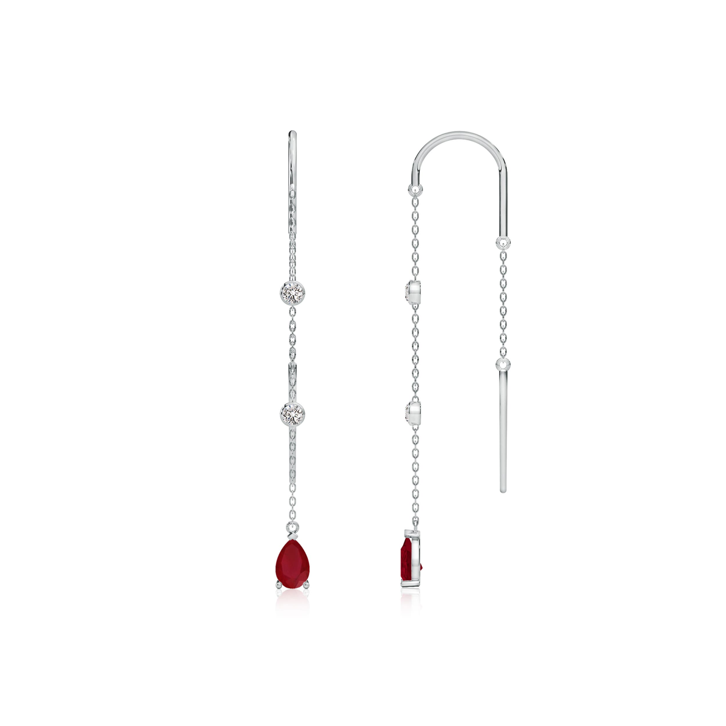 AA - Ruby / 0.94 CT / 14 KT White Gold