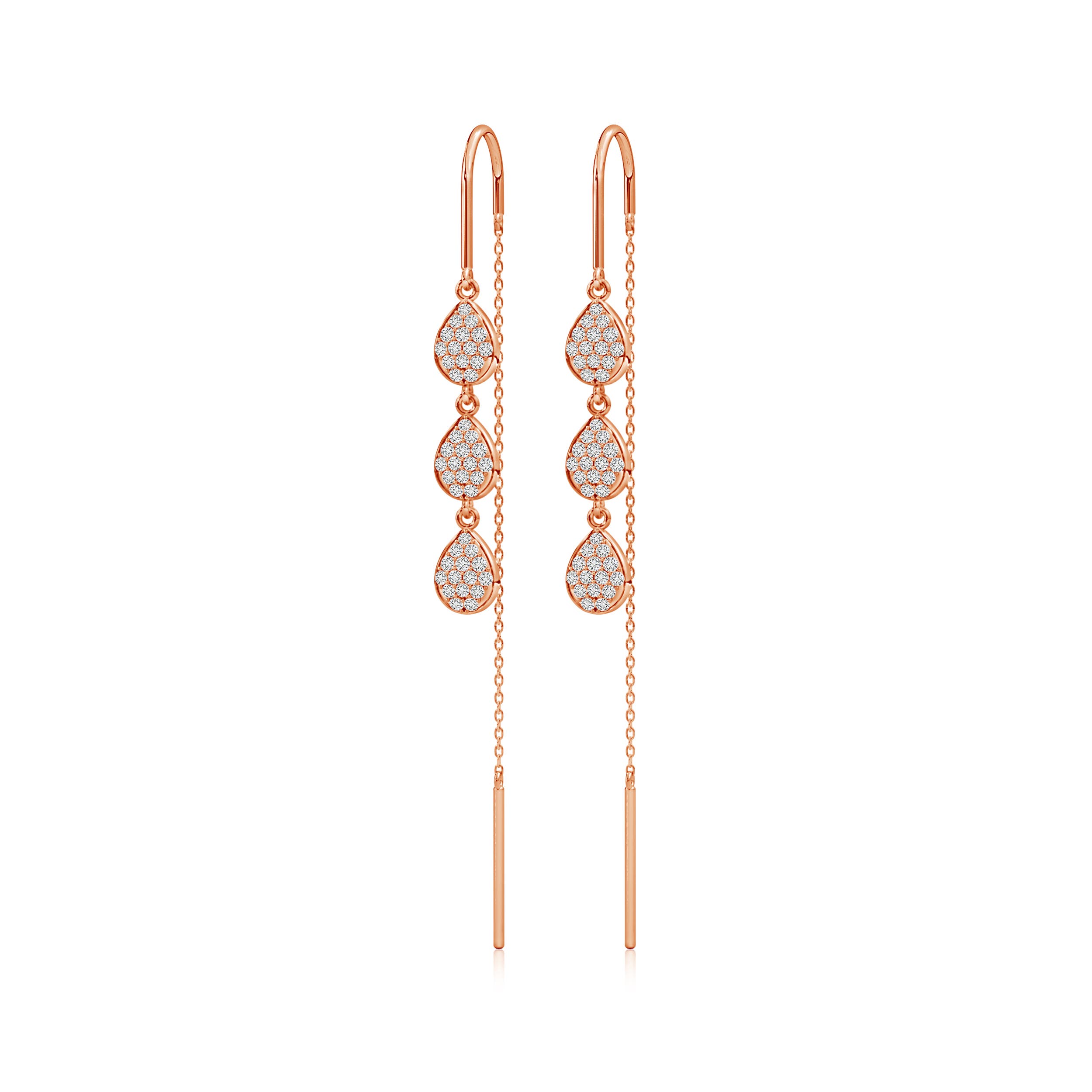 H, SI2 / 0.74 CT / 14 KT Rose Gold