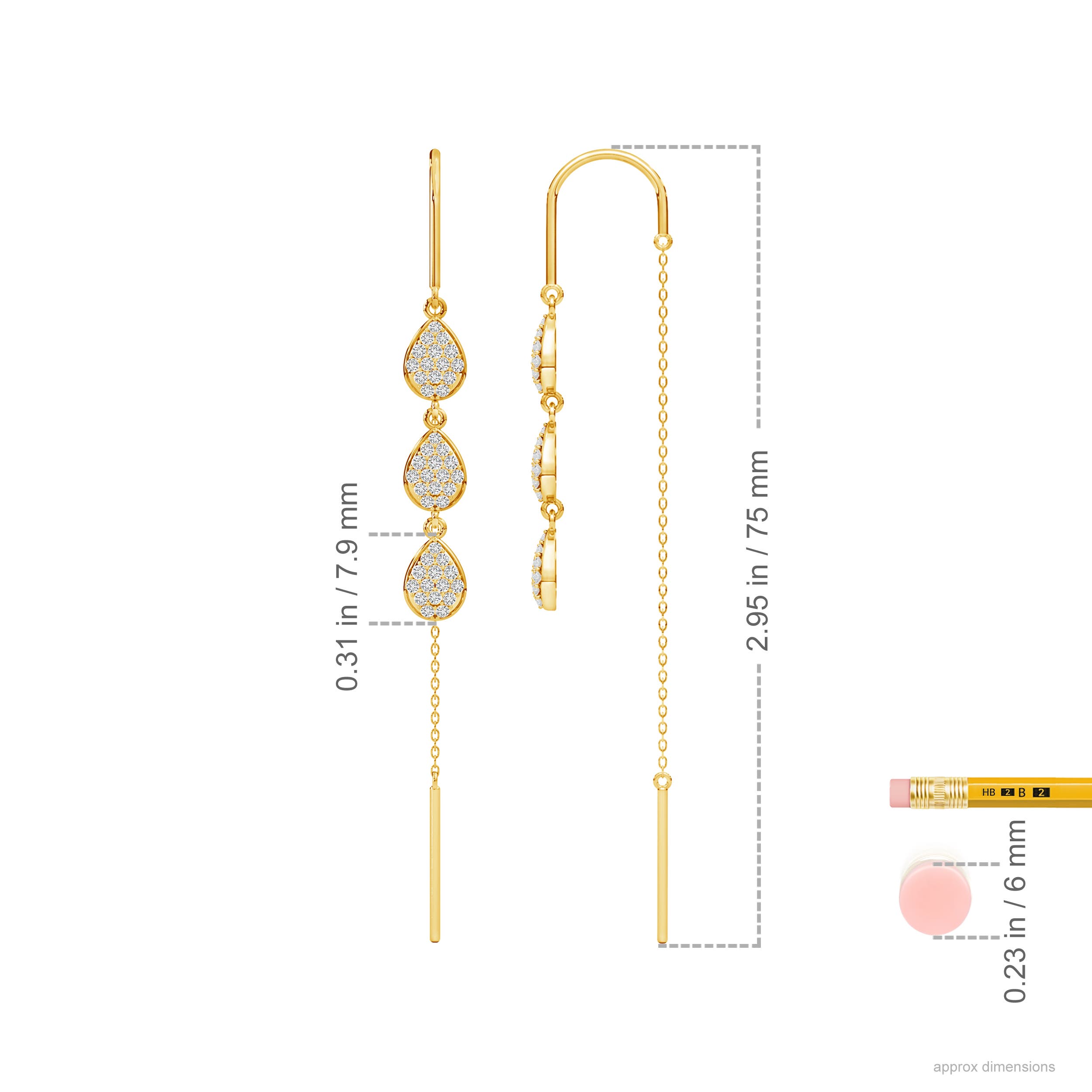 H, SI2 / 0.74 CT / 14 KT Yellow Gold