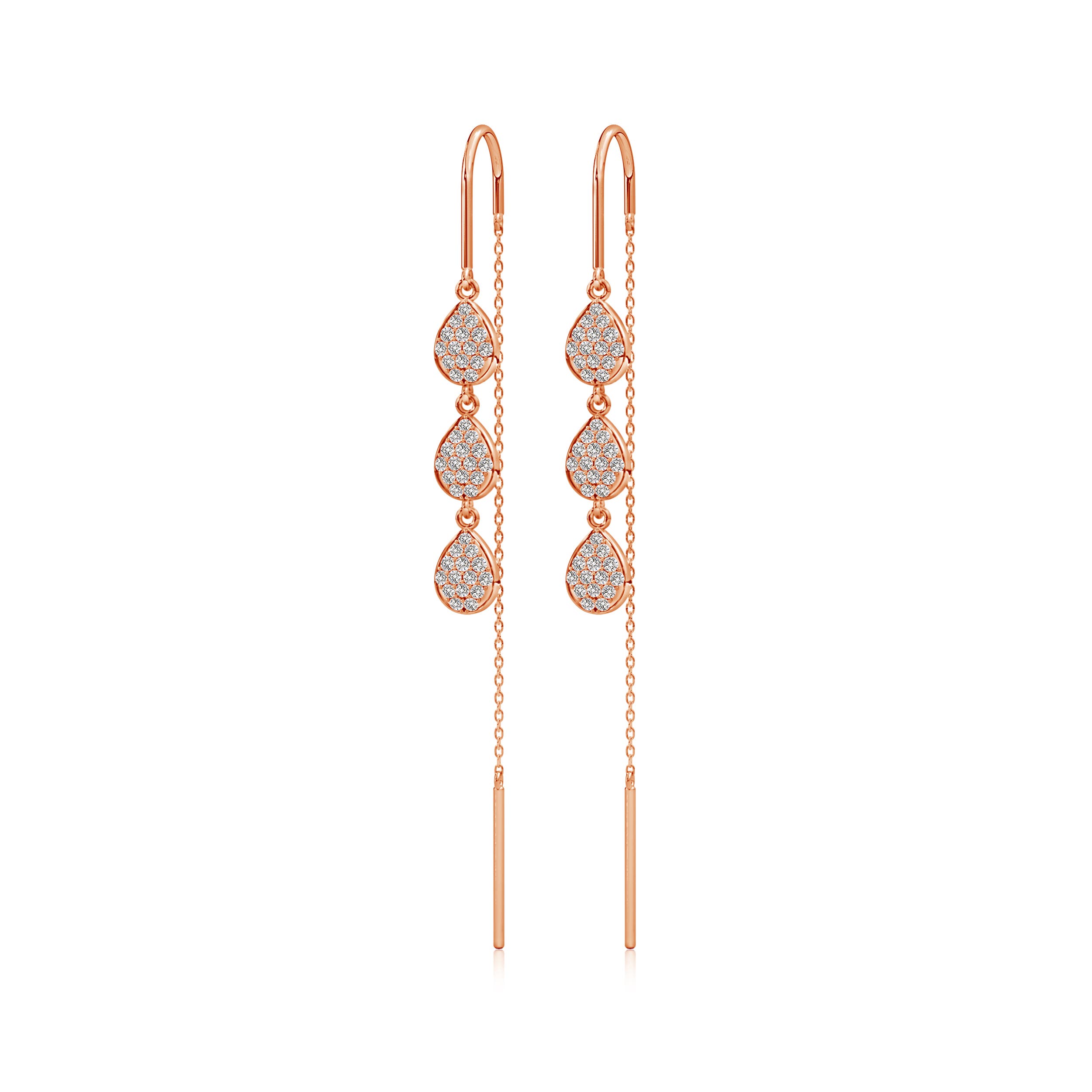 I-J, I1-I2 / 0.74 CT / 14 KT Rose Gold