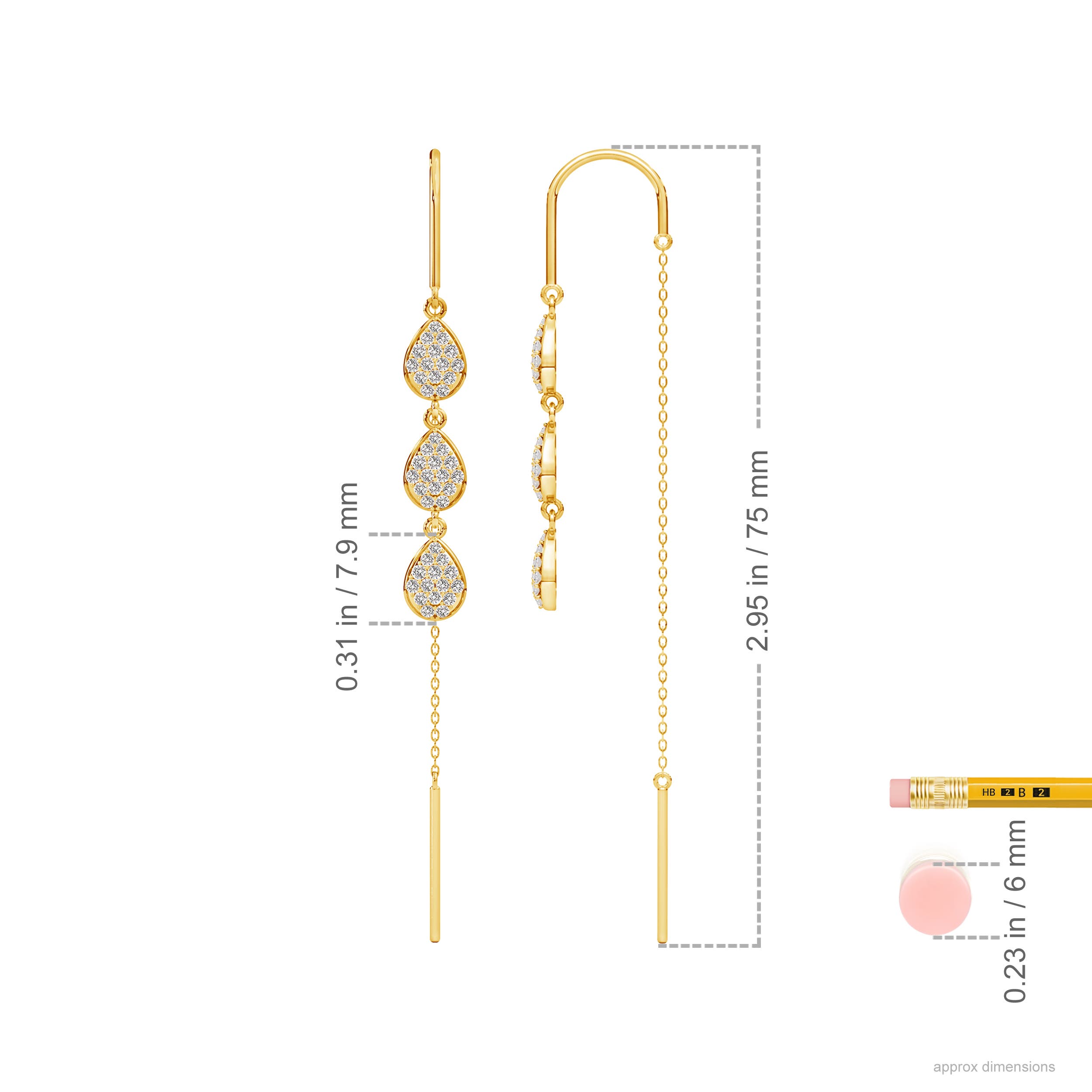 I-J, I1-I2 / 0.74 CT / 14 KT Yellow Gold