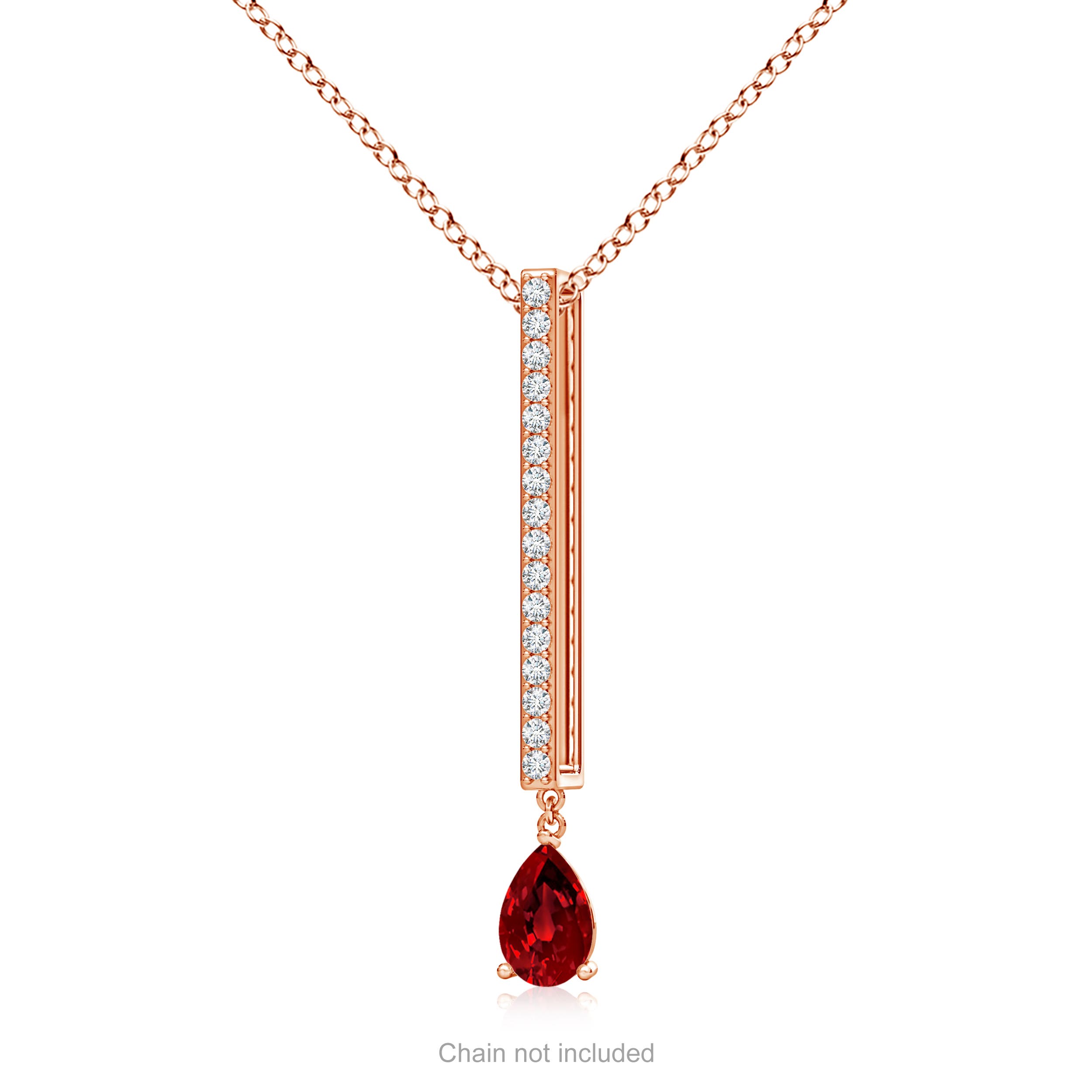 Premium - Lab-Grown Ruby / 0.53 CT / 14 KT Rose Gold