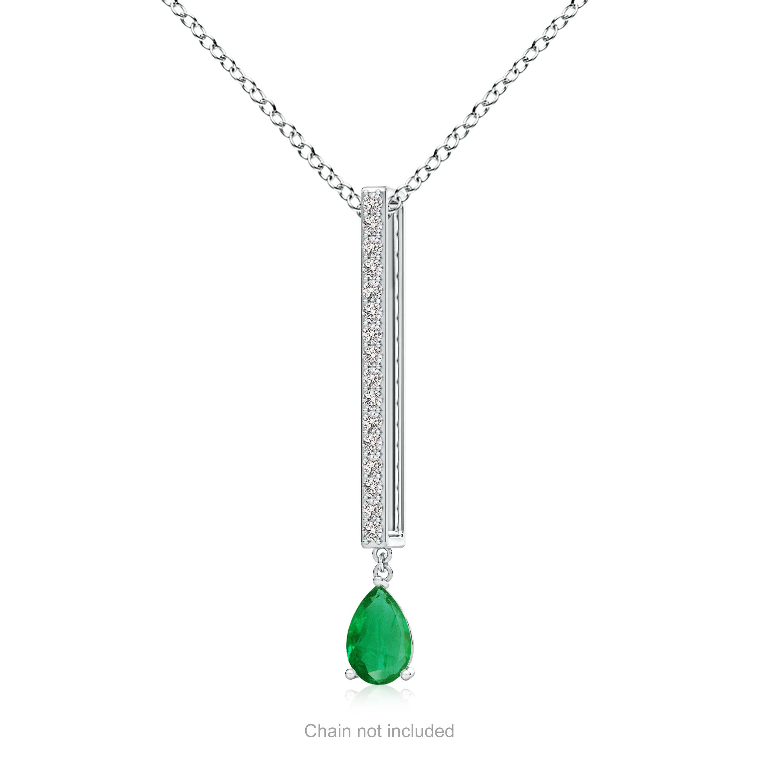 AA - Emerald / 0.48 CT / 14 KT White Gold