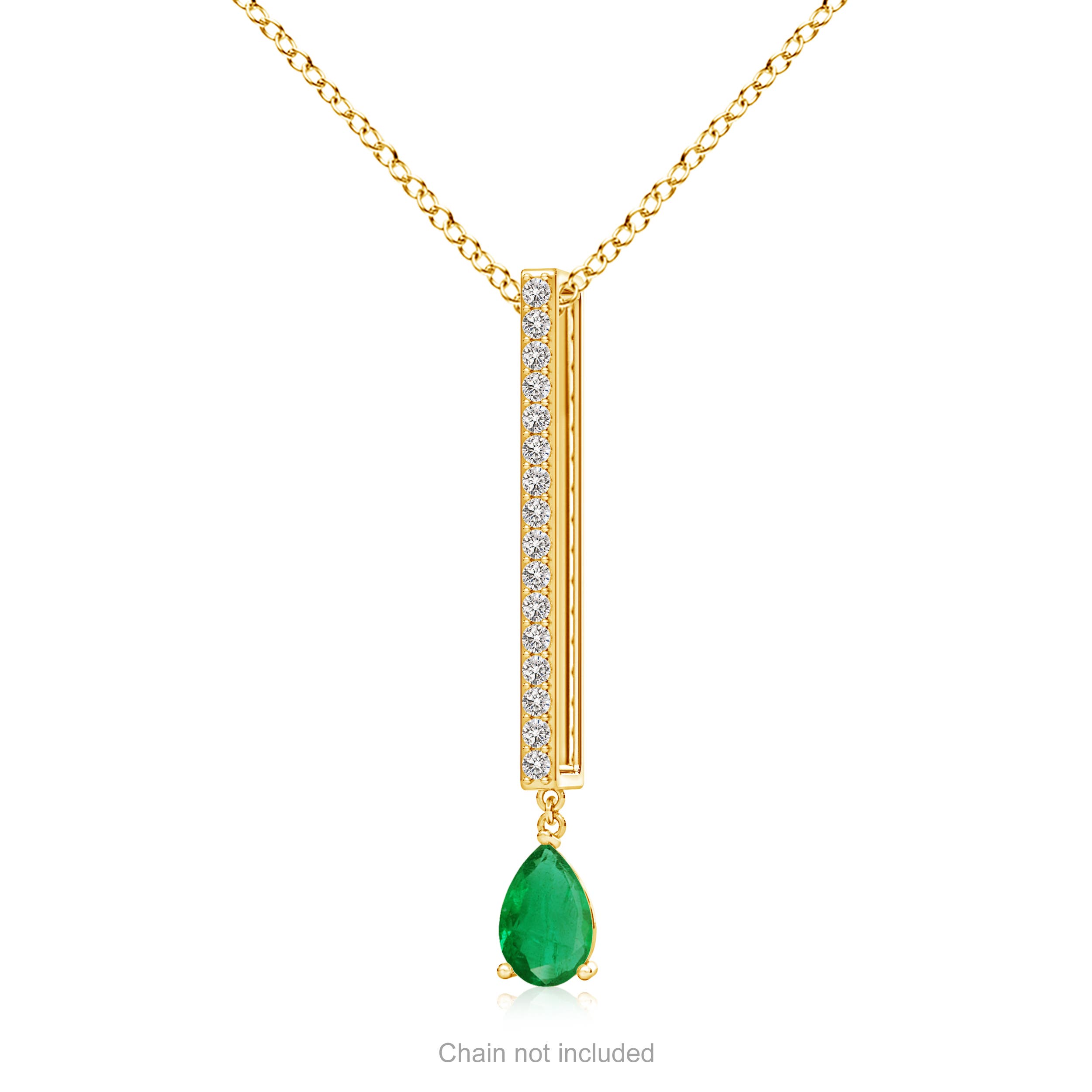 AA - Emerald / 0.48 CT / 14 KT Yellow Gold