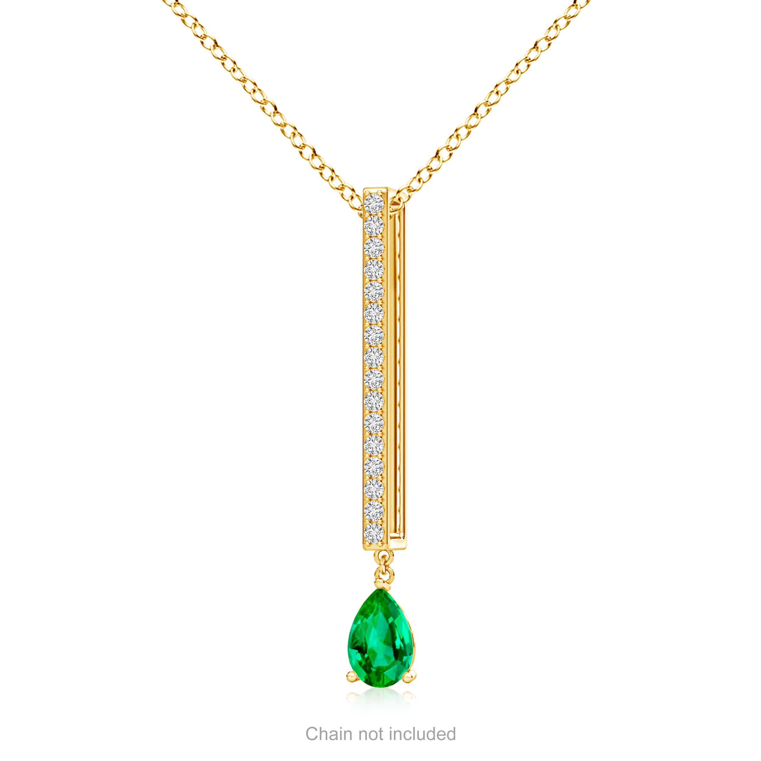 AAA - Emerald / 0.48 CT / 14 KT Yellow Gold