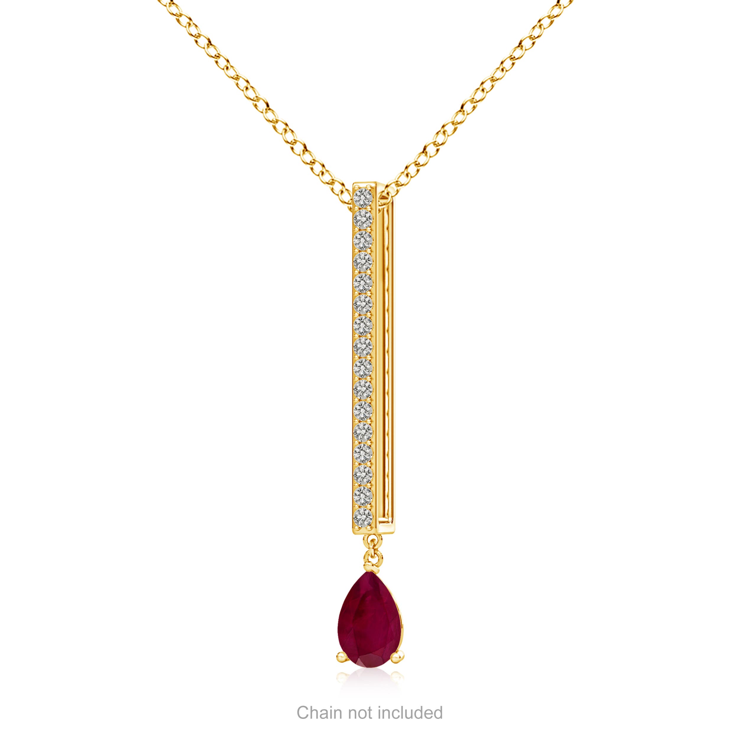 A - Ruby / 0.53 CT / 14 KT Yellow Gold