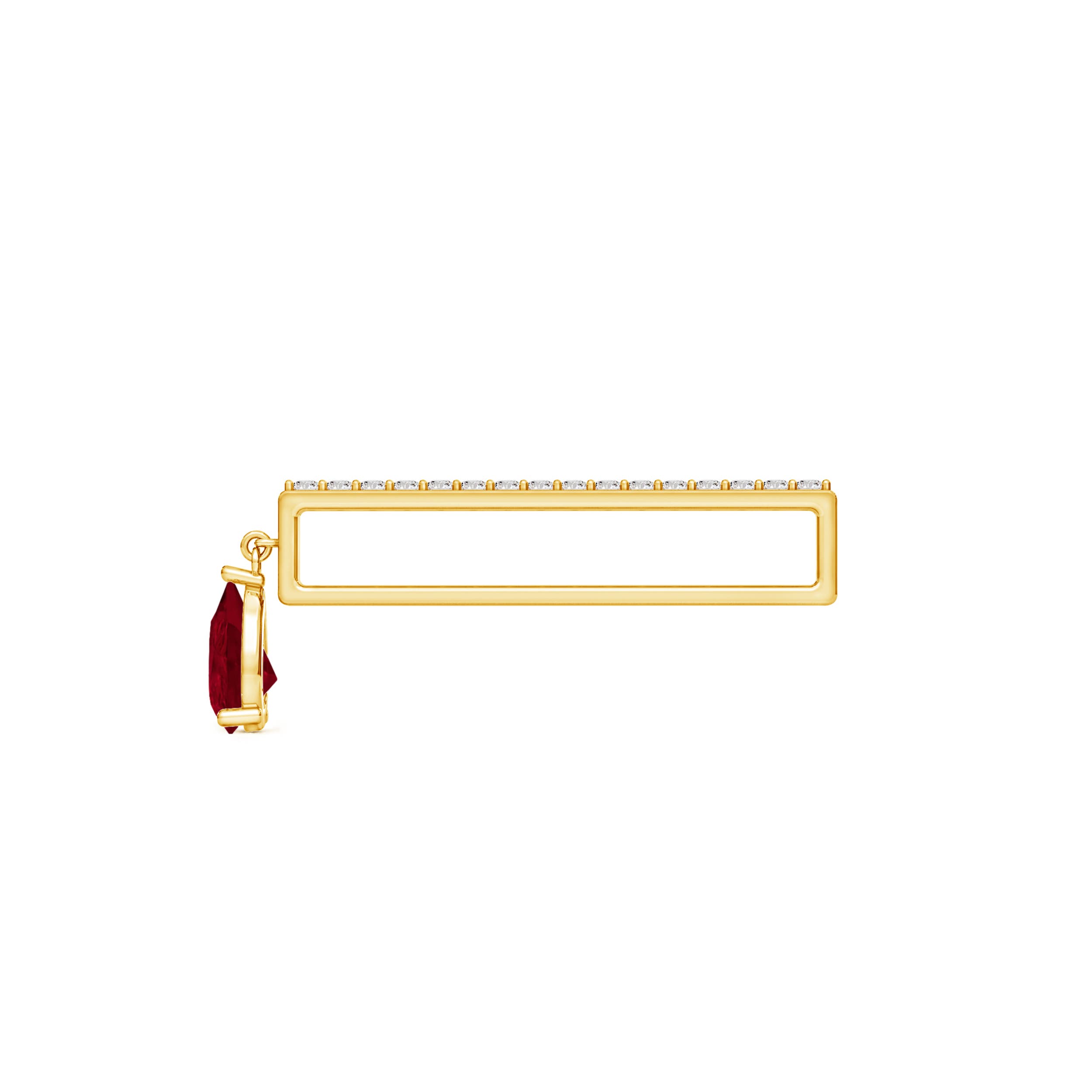 AA - Ruby / 0.53 CT / 14 KT Yellow Gold