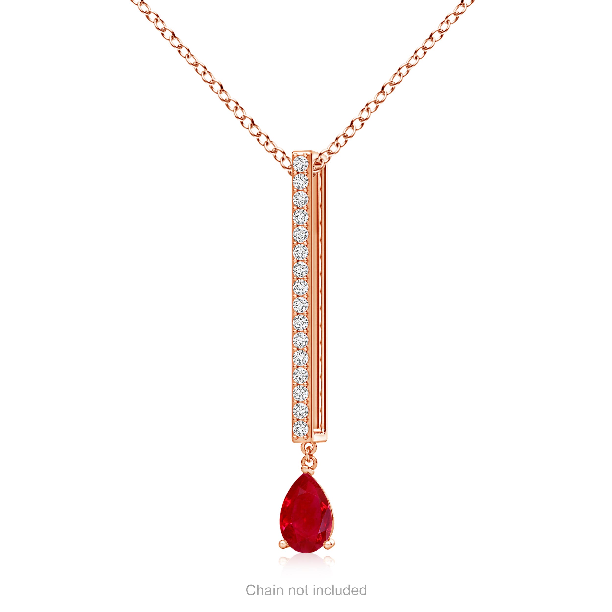 AAA - Ruby / 0.53 CT / 14 KT Rose Gold