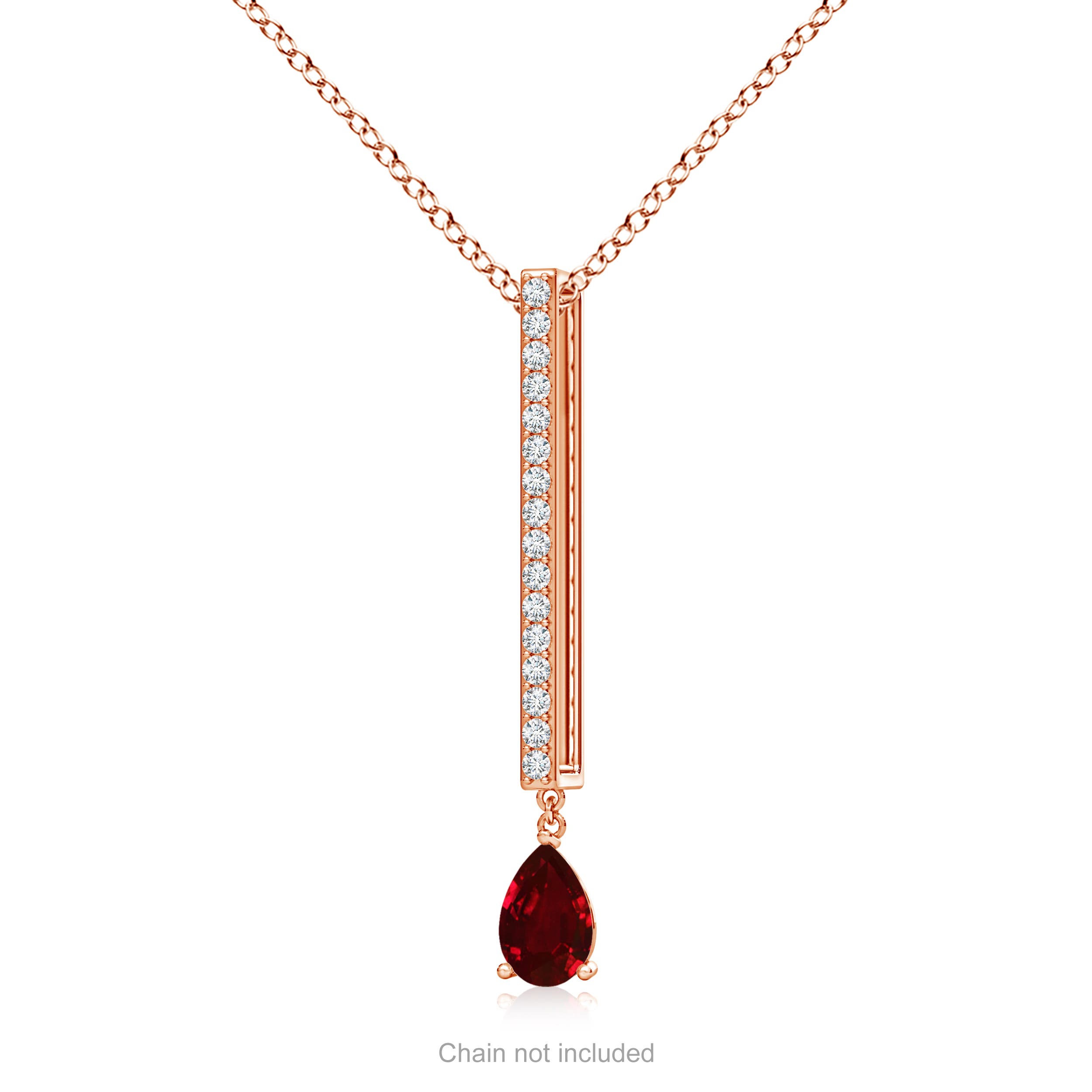 AAAA - Ruby / 0.53 CT / 14 KT Rose Gold