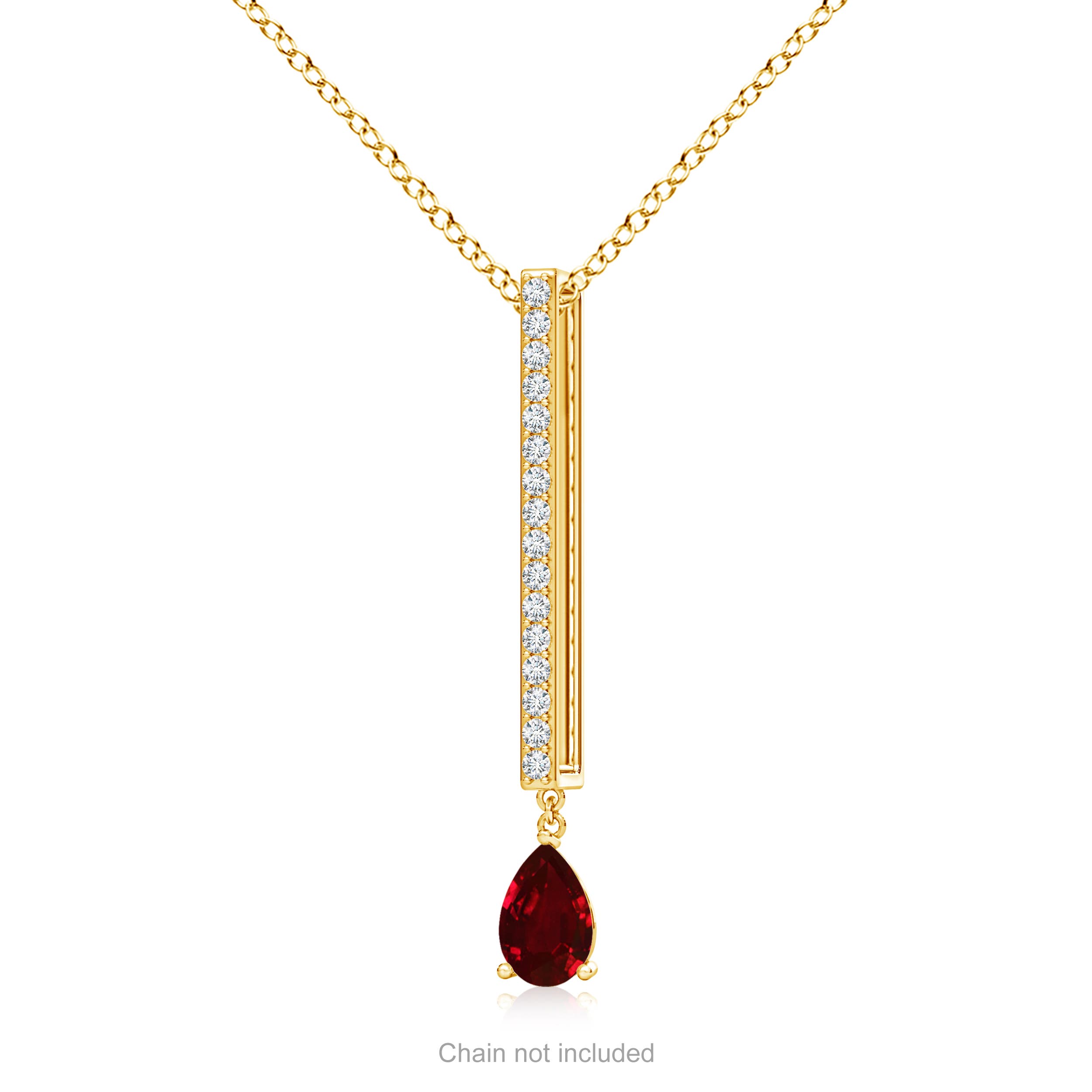 AAAA - Ruby / 0.53 CT / 14 KT Yellow Gold