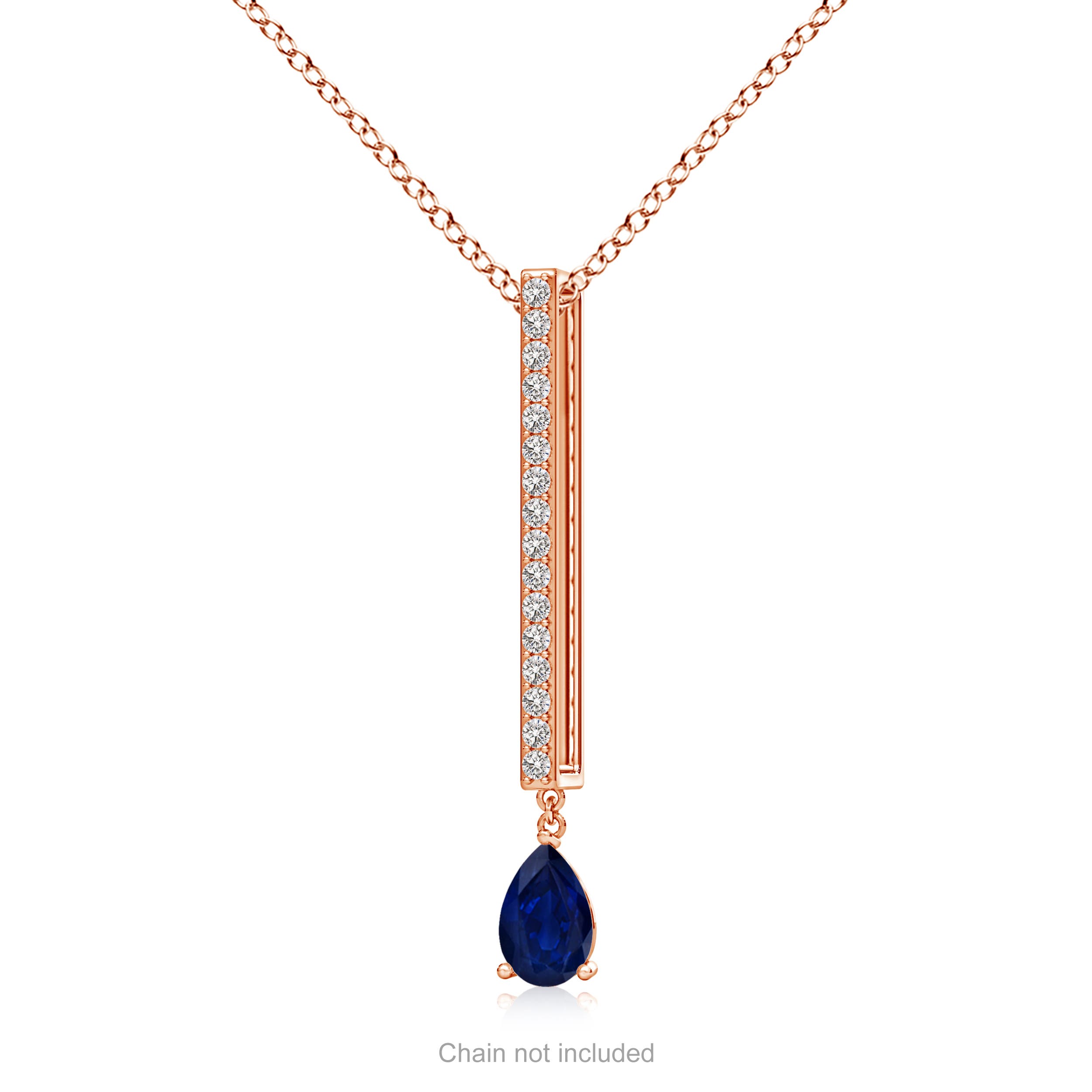 AA - Blue Sapphire / 0.53 CT / 14 KT Rose Gold