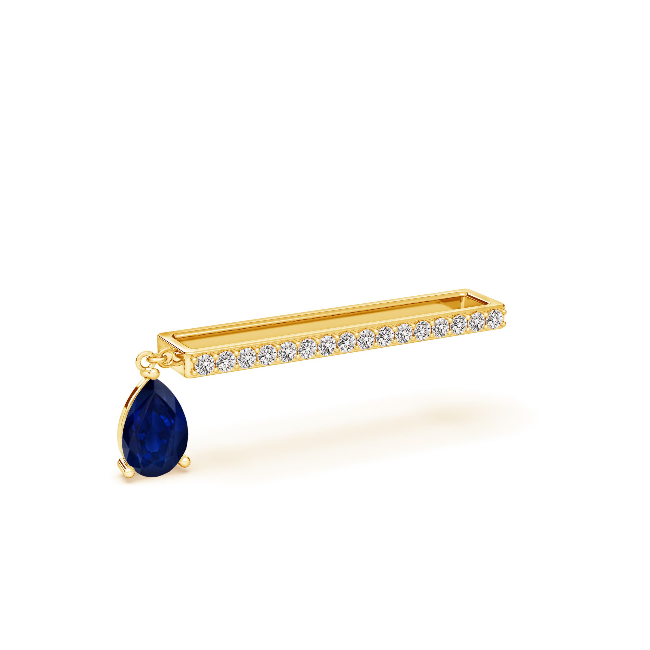 AA - Blue Sapphire / 0.53 CT / 14 KT Yellow Gold